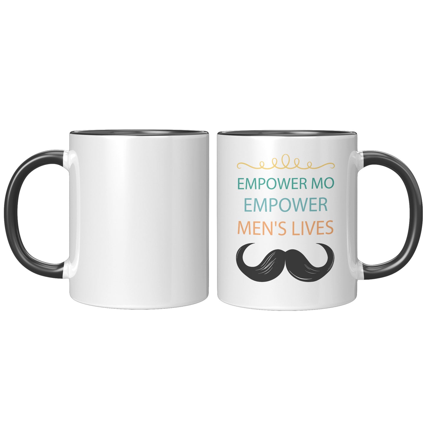 11OZ Movember MUG Empower MO Empower Men's Lives Left-Handed