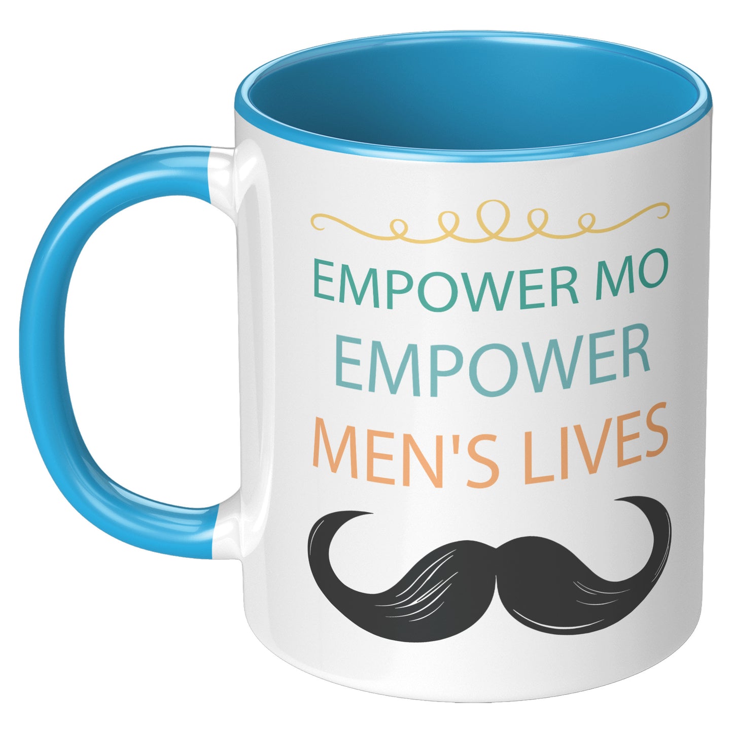 11OZ Movember MUG Empower MO Empower Men's Lives Left- Handed