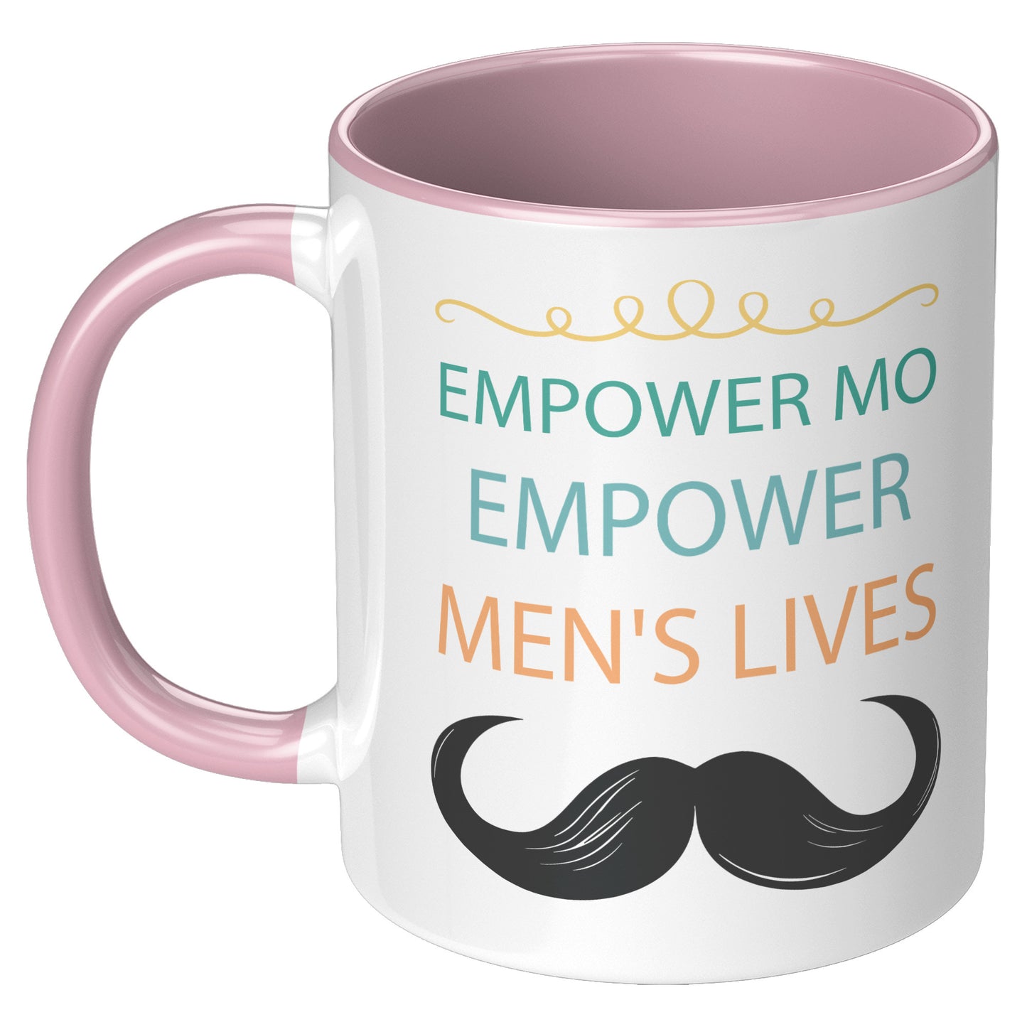 11OZ Movember MUG Empower MO Empower Men's Lives Left- Handed