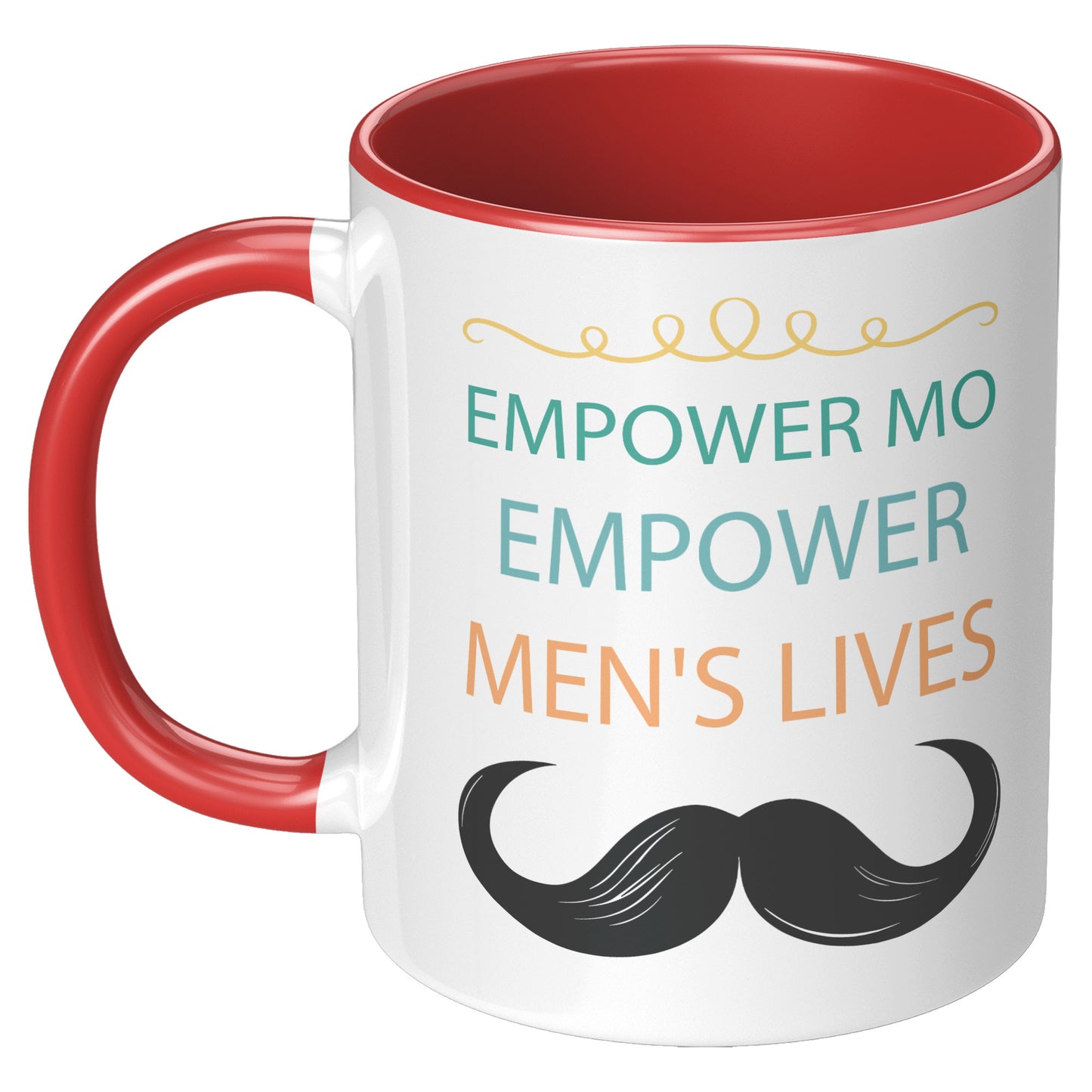 11OZ Movember MUG Empower MO Empower Men's Lives Left- Handed