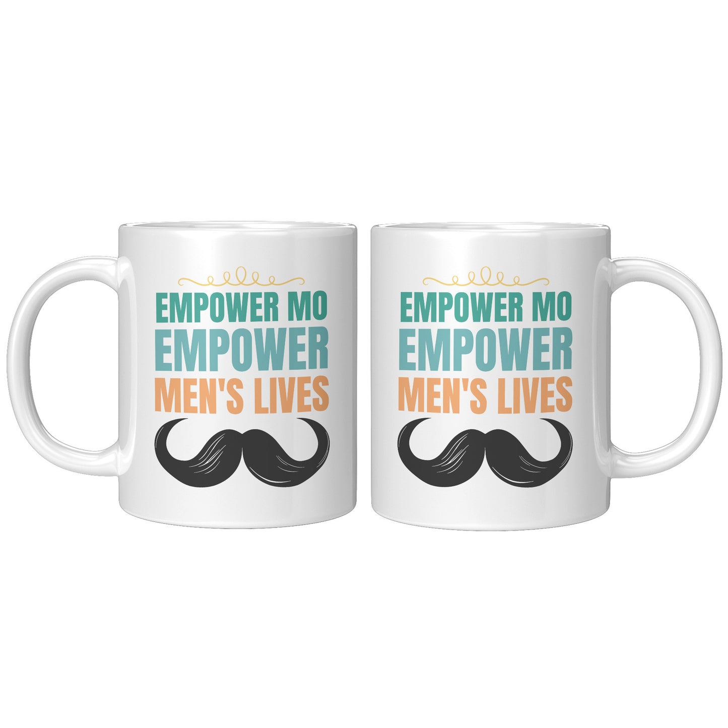 11oz Accent Mug Movember EMPOWER MO EMPOWER MEND"S LIVES Both Side