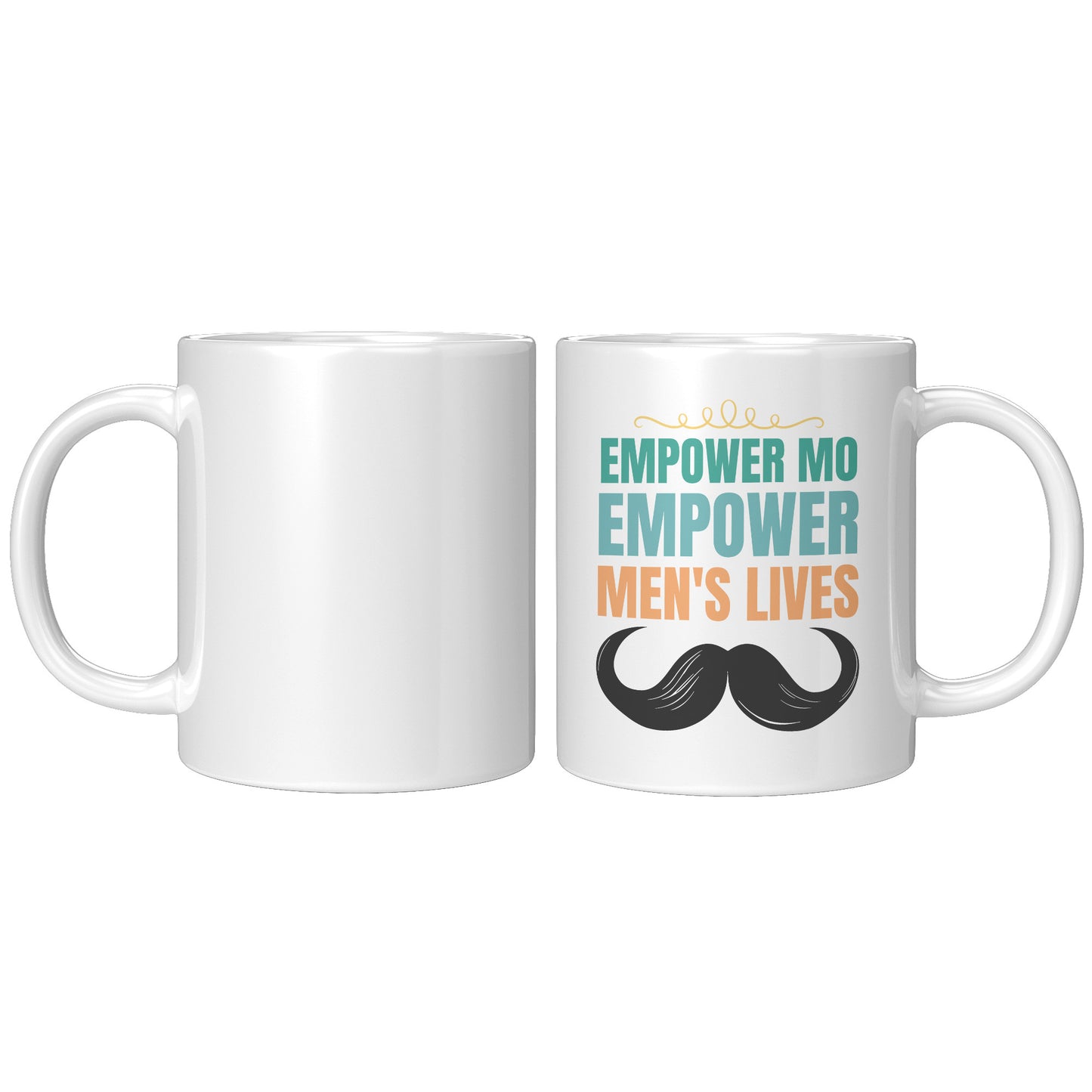 11oz Accent Mug Movember EMPOWER MO EMPOWER MEND"S LIVES Right-handed