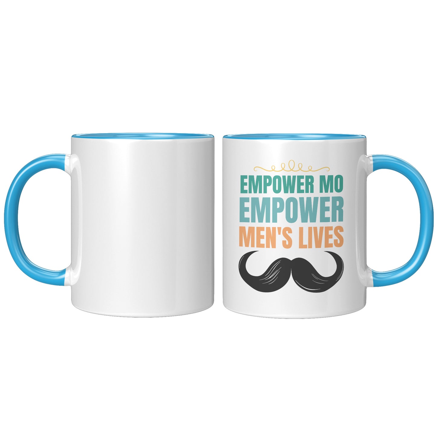 11oz Accent Mug Movember EMPOWER MO EMPOWER MEND"S LIVES Right-handed