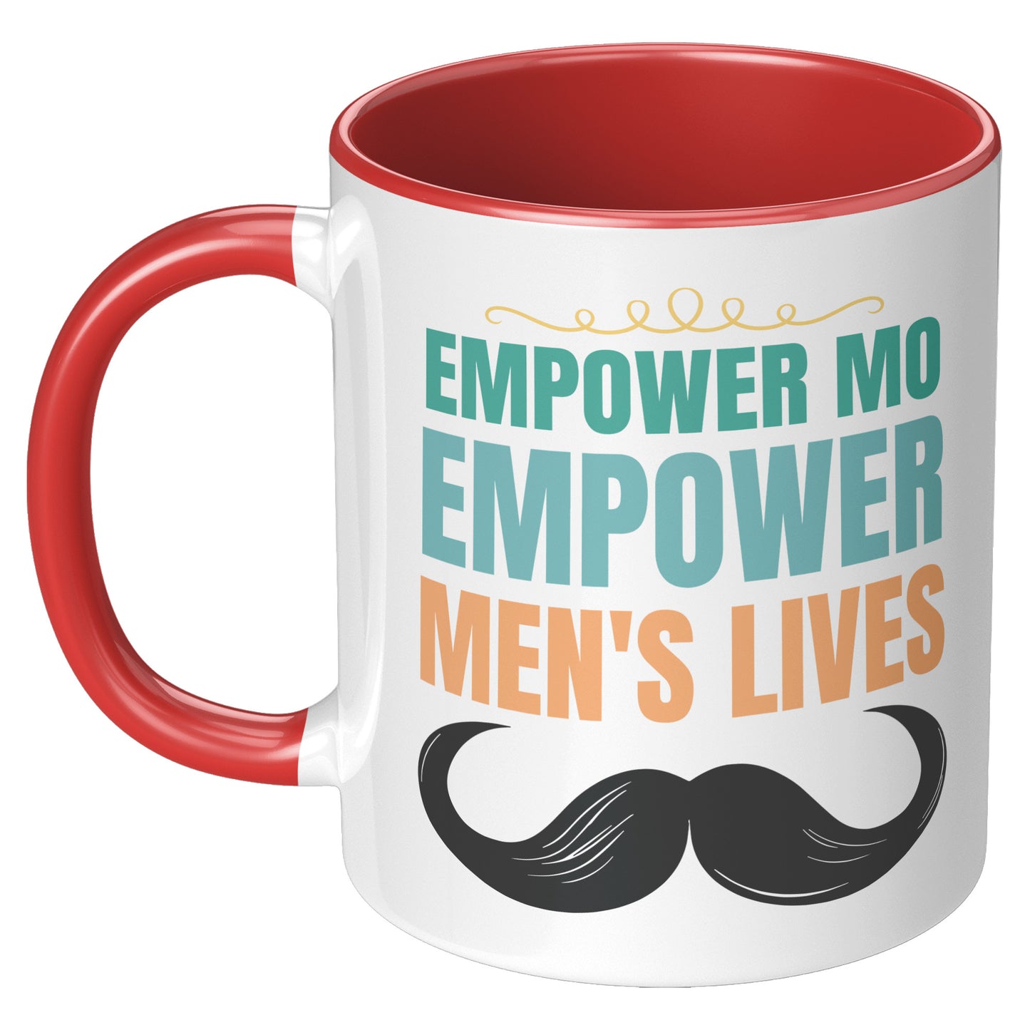 11oz Accent Mug Movember EMPOWER MO EMPOWER MEND"S LIVES Both Side