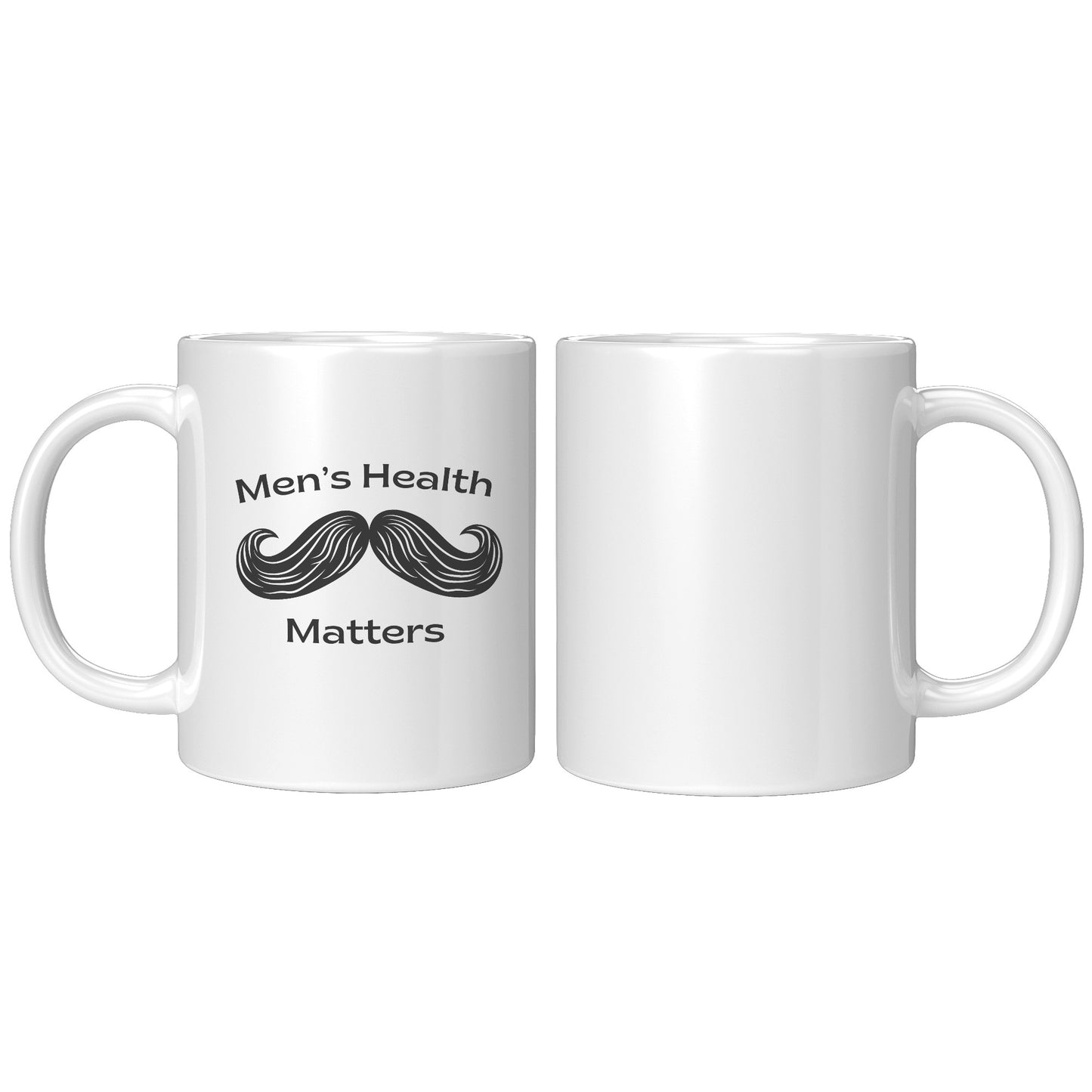 11oz Accent Mug Movember Men's Health Matters Left-Handed Moustache #2