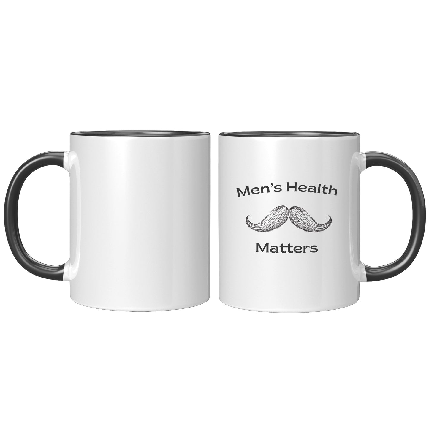 11oz Accent Mug Movember Men's Health Matters Right-Handed Moustache #2