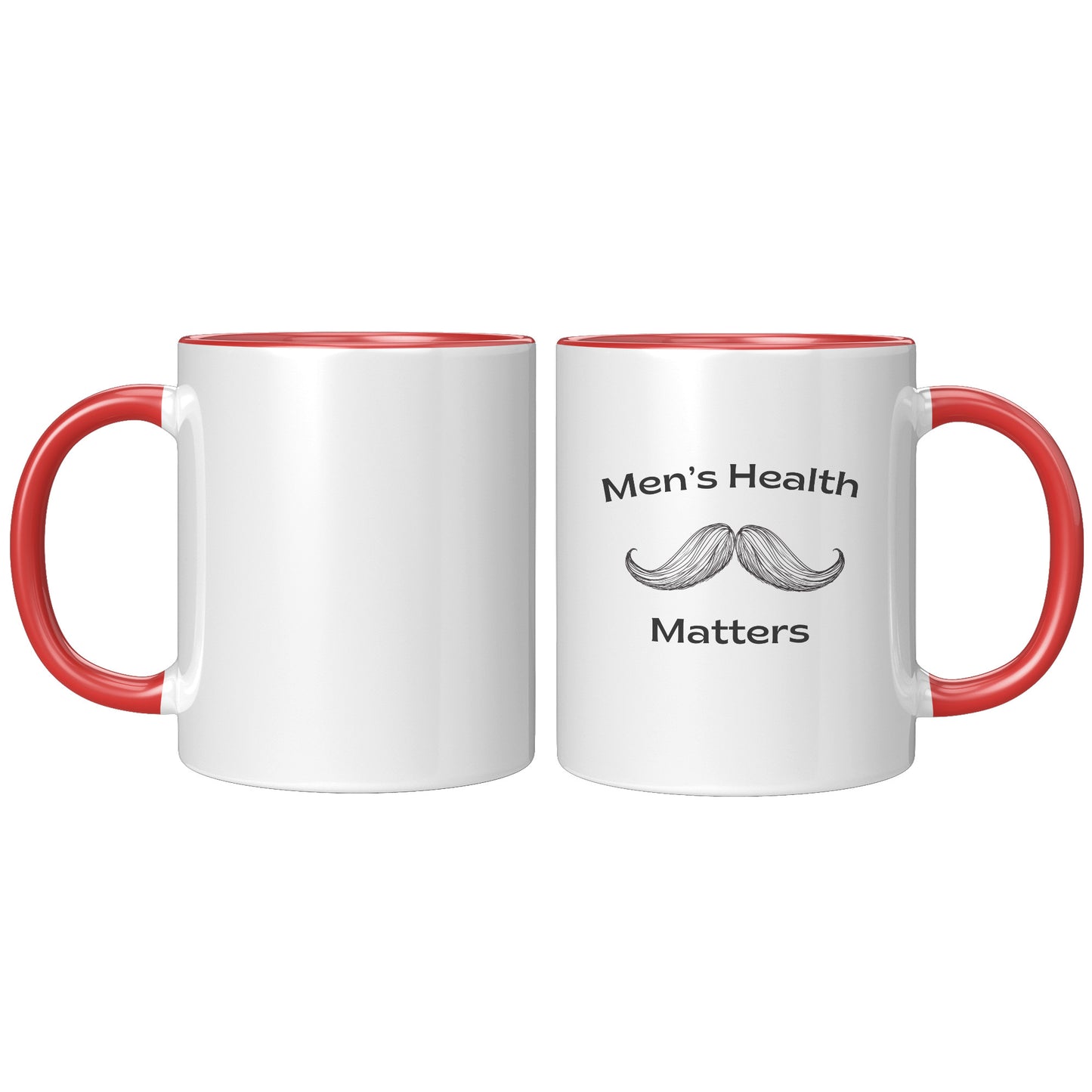 11oz Accent Mug Movember Men's Health Matters Right-Handed Moustache #2