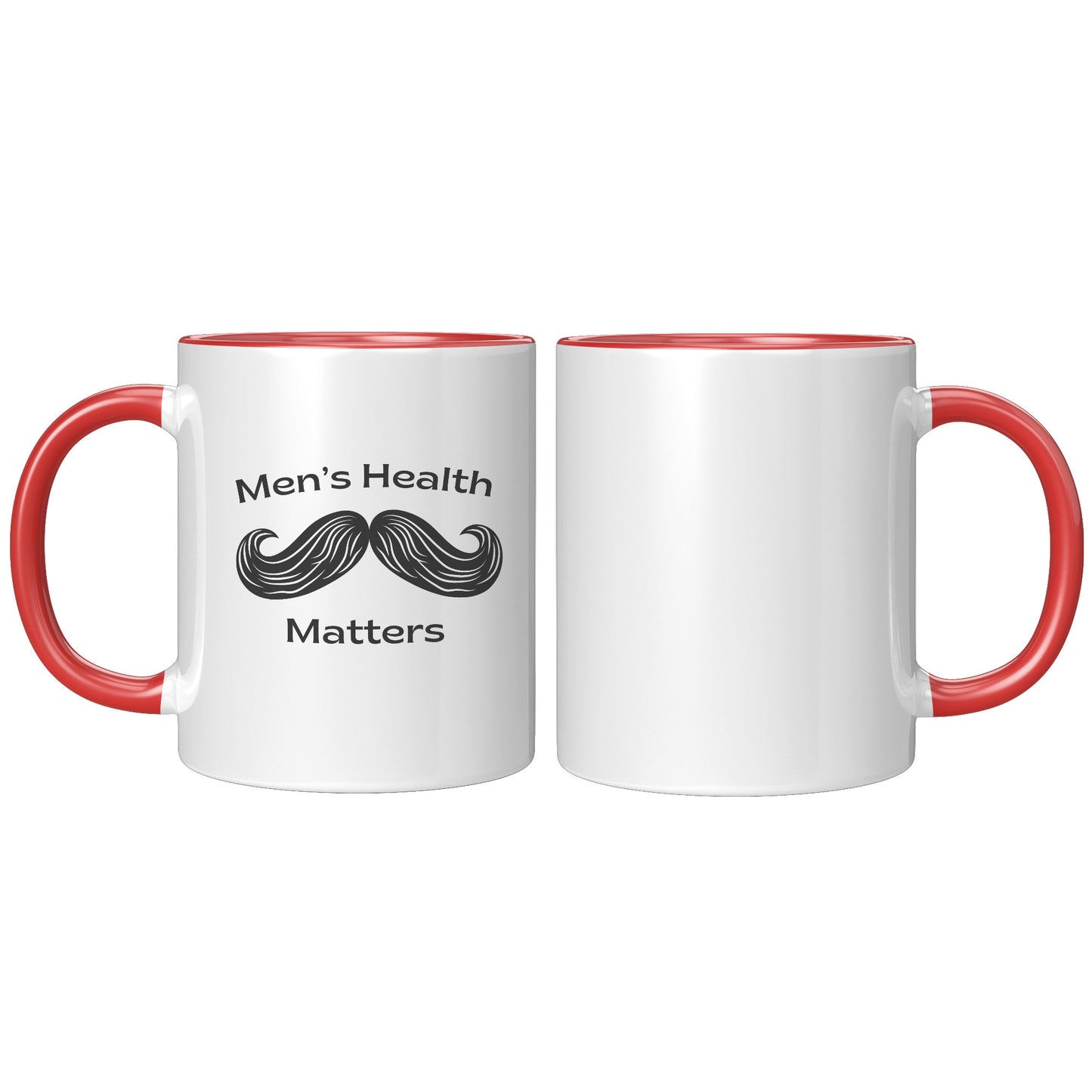 11oz Accent Mug Movember Men's Health Matters Left-Handed Moustache #2