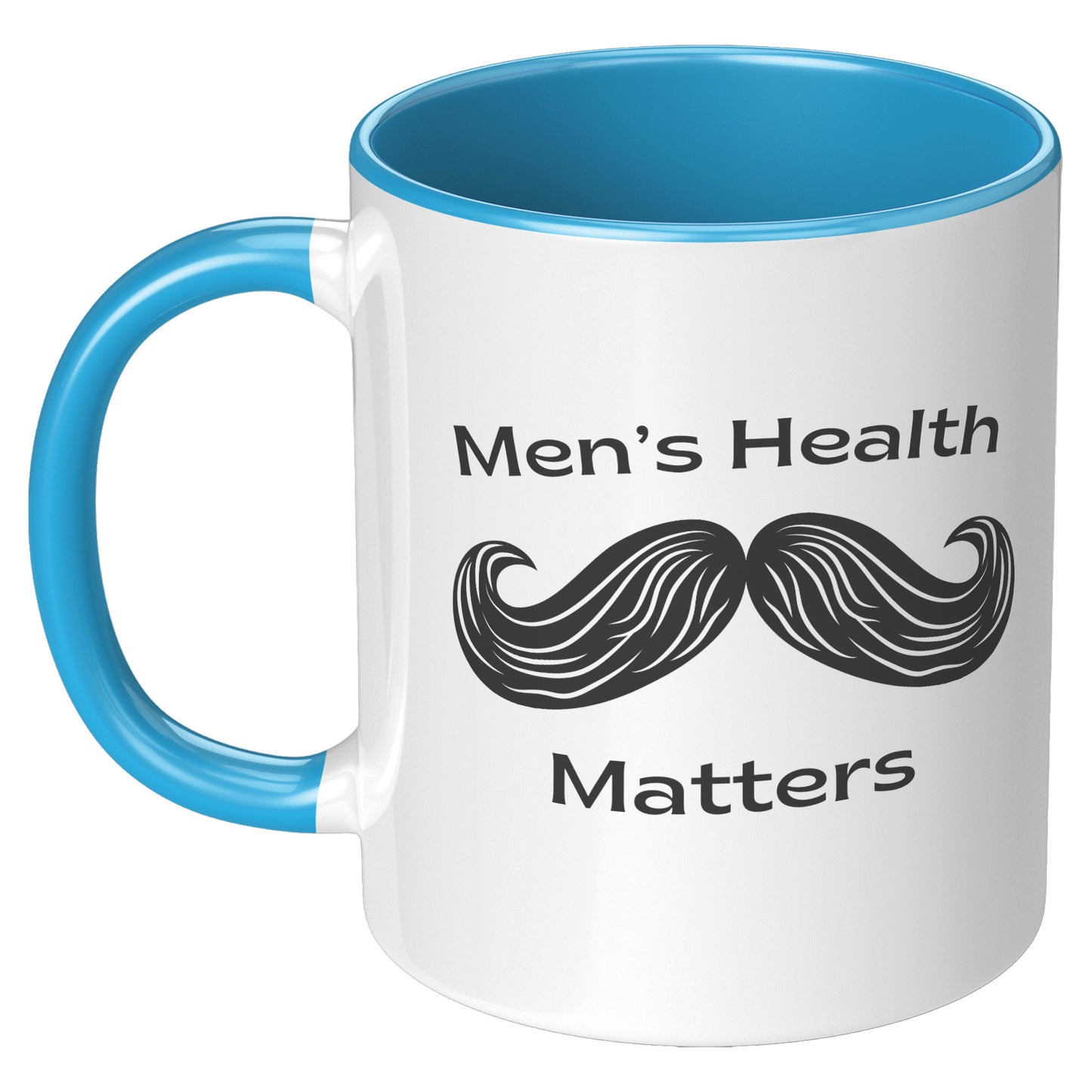 11oz Accent Mug Movember Men's Health Matters Left-Handed Moustache #2