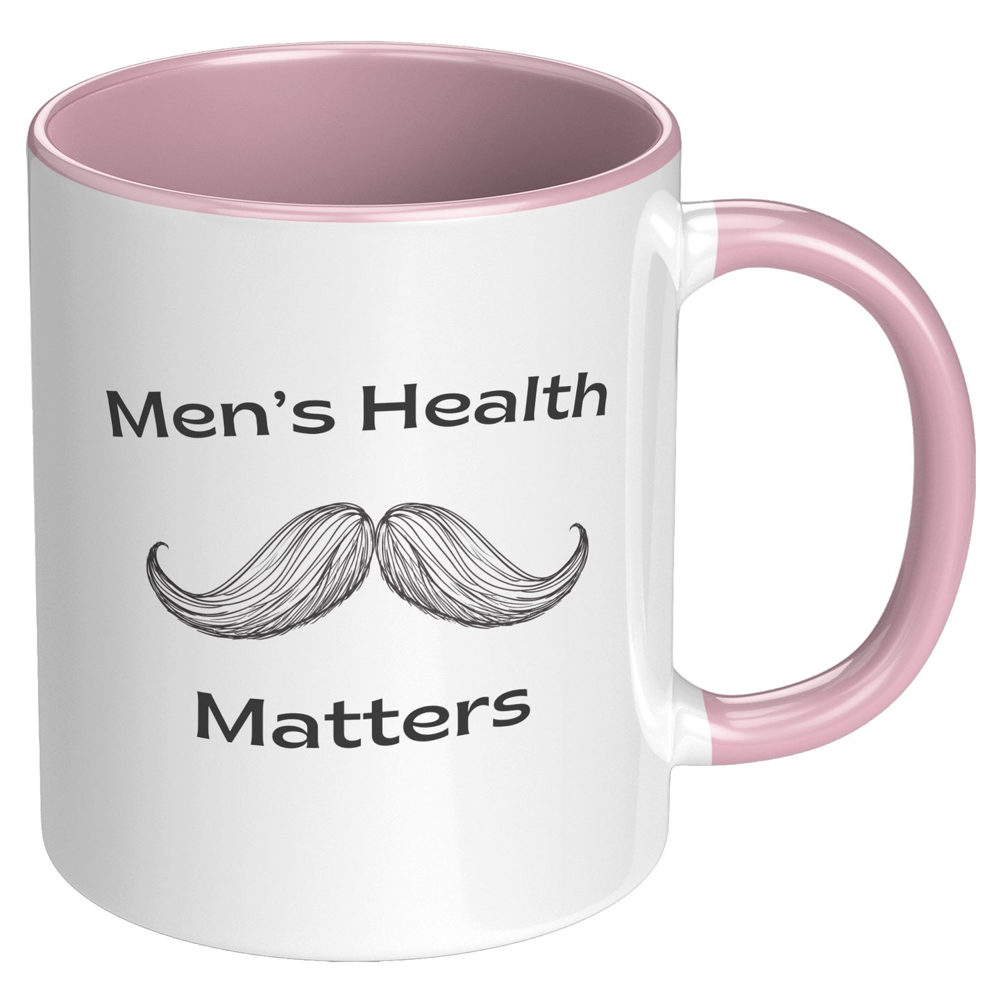 11oz Accent Mug Movember Men's Health Matters Both Side Moustache #2