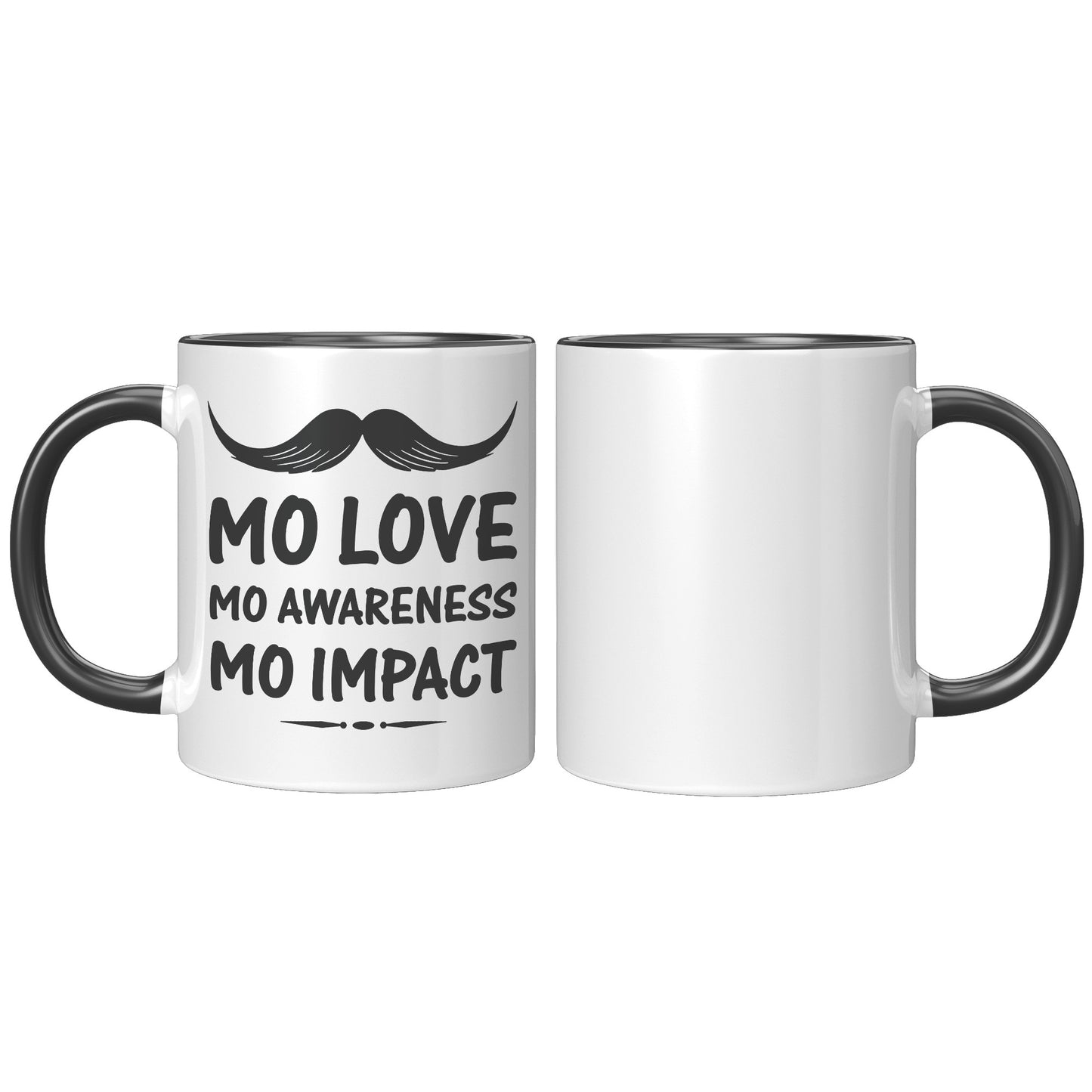 11oz Accent Mug Movember Mo Love Mo Awareness Mo Impact Left-Handed