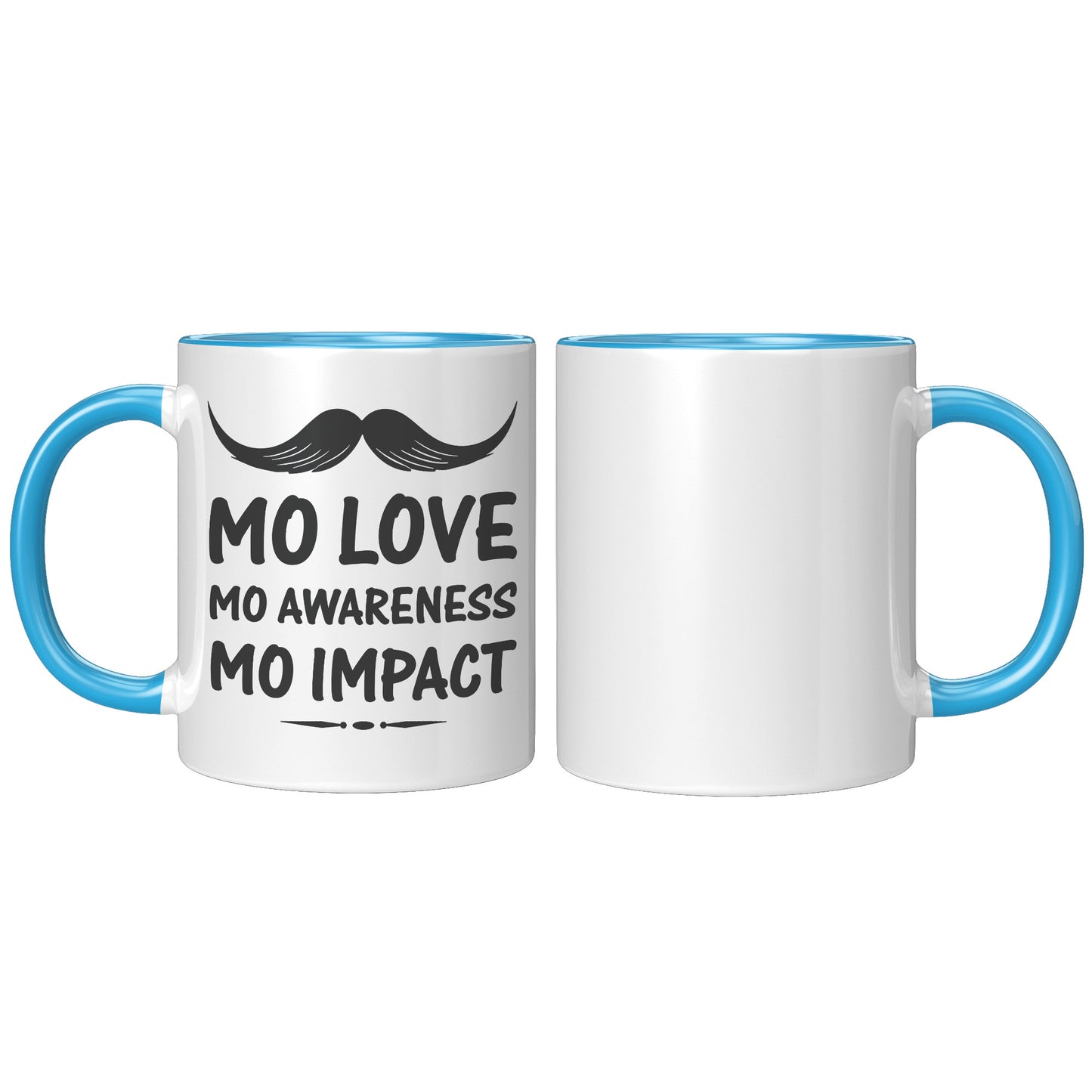 11oz Accent Mug Movember Mo Love Mo Awareness Mo Impact Left-Handed