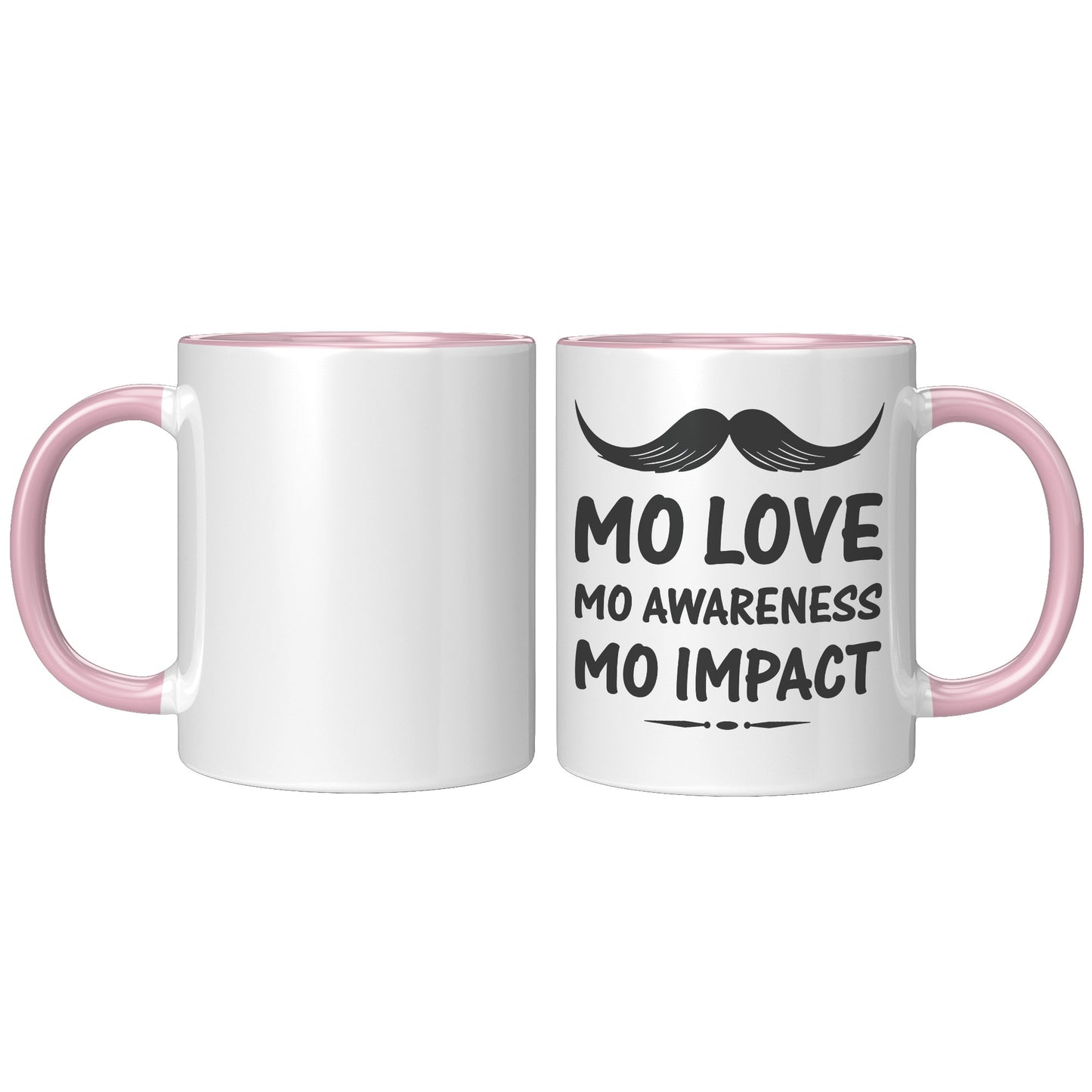 11oz Accent Mug Movember Mo Love Mo Awareness Mo Impact Right -Handed