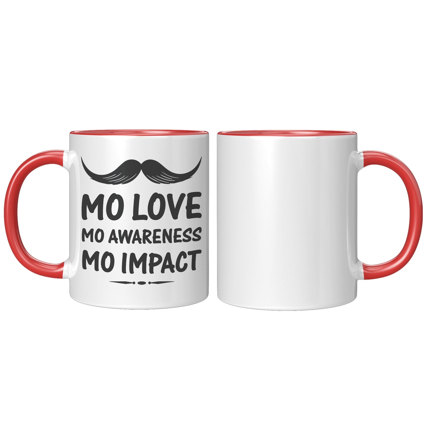 11oz Accent Mug Movember Mo Love Mo Awareness Mo Impact Left-Handed