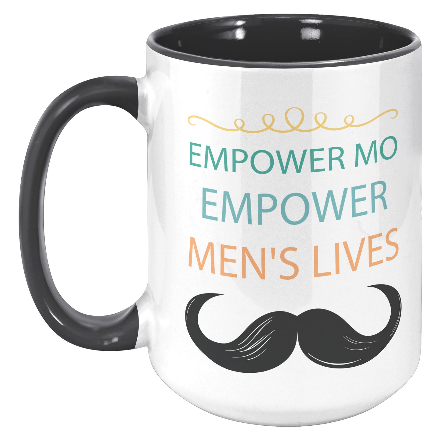 15OZ Movember Accent MUG Empower MO Empower Men's Lives Left-Handed