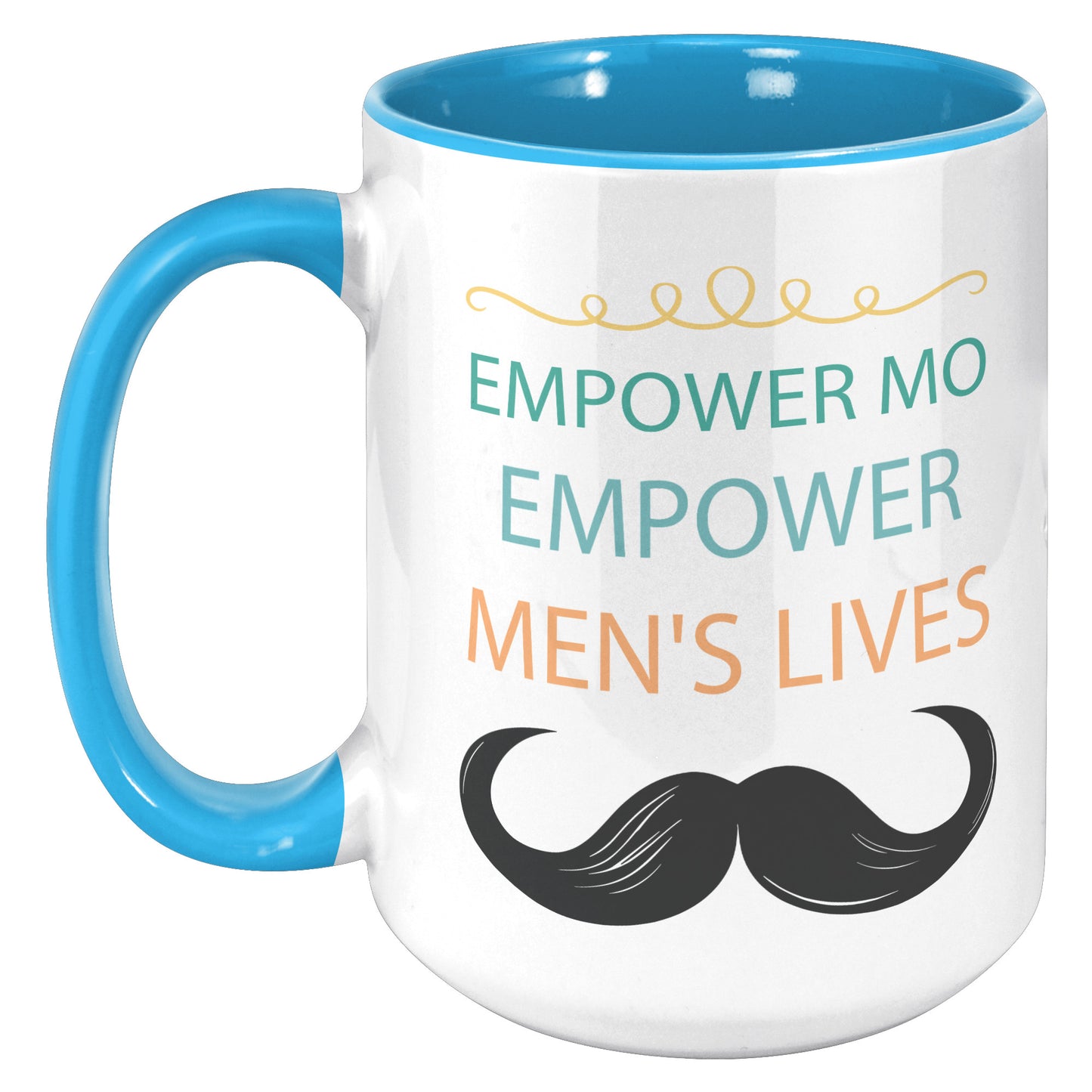 15OZ Movember Accent MUG Empower MO Empower Men's Lives Left-Handed