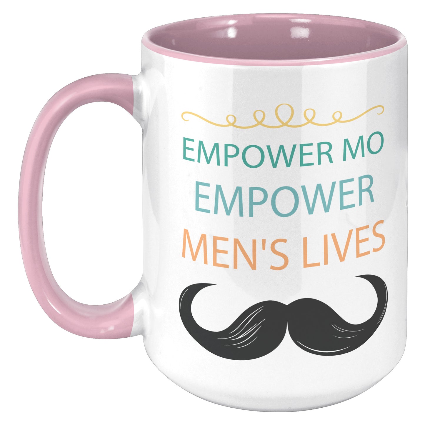 15OZ Movember Accent MUG Empower MO Empower Men's Lives Left-Handed