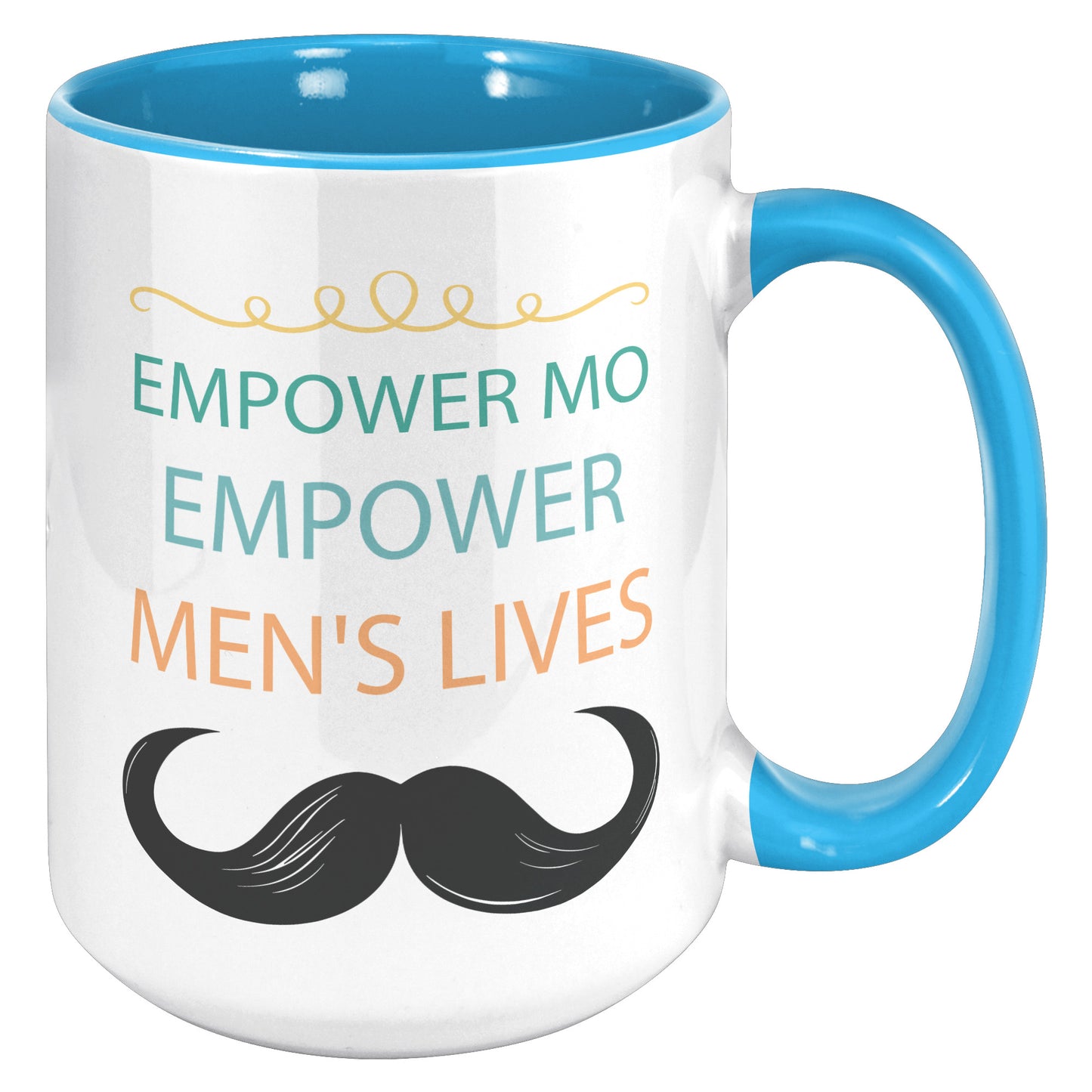 15OZ Movember Accent MUG Empower MO Empower Men's Lives Right-Handed