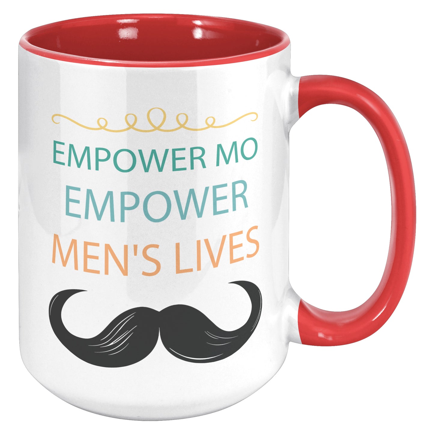 15OZ Movember Accent MUG Empower MO Empower Men's Lives Both Side Printed
