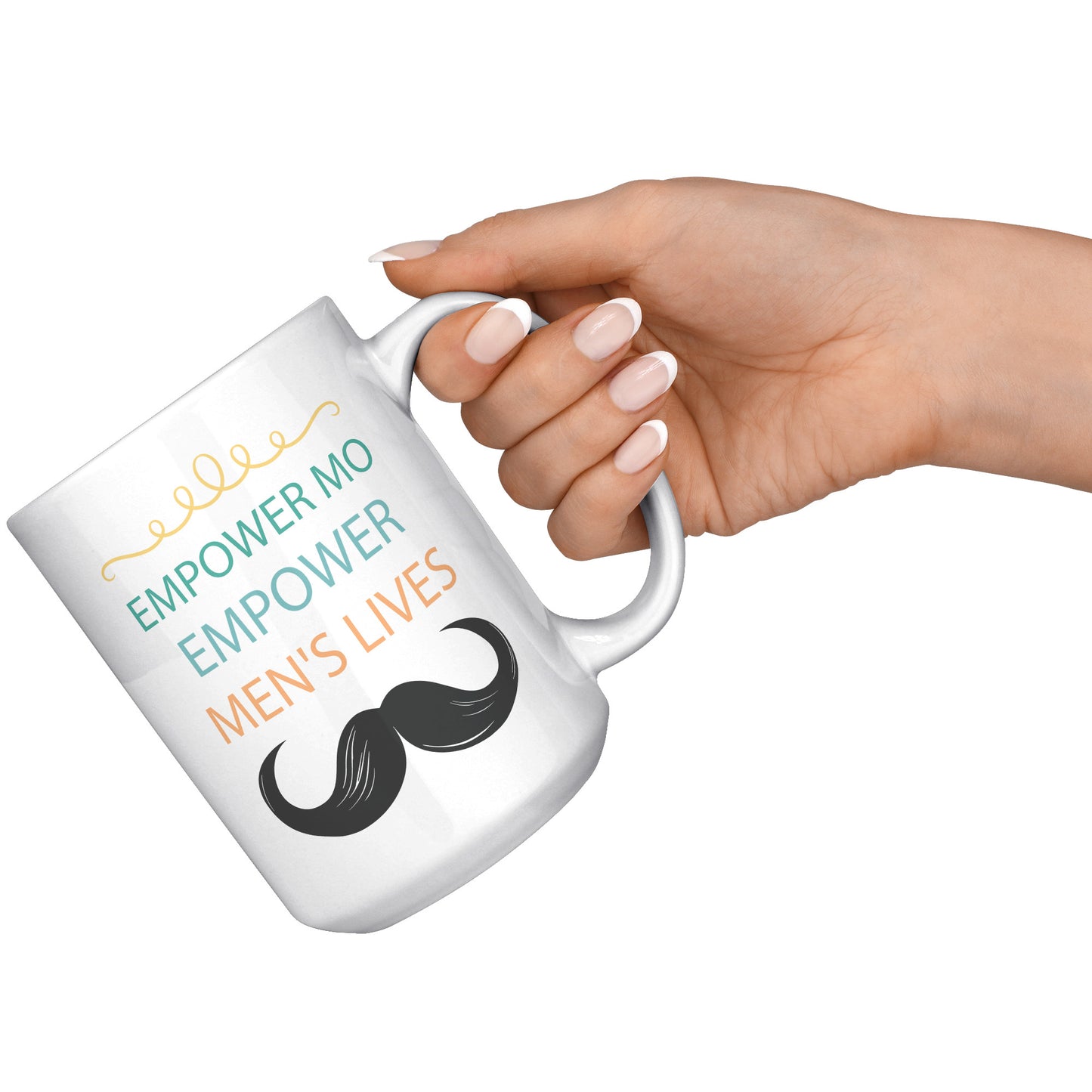 15OZ Movember Accent MUG Empower MO Empower Men's Lives Right-Handed
