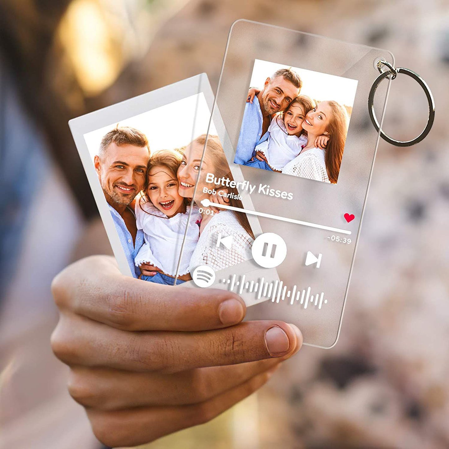 Personalize Acrylic Keychain Desktop Customize album cover Music Plaque Photo Keychain Emporium Discounts