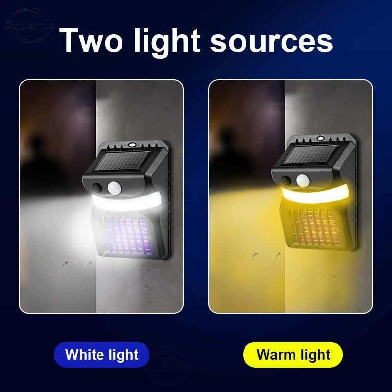 LED New Solar Mosquito Killing Lamp Garden Upgrade Mosquito Repellent Lamp Human Intelligent Sensor Wall Lamp Emporium Discounts