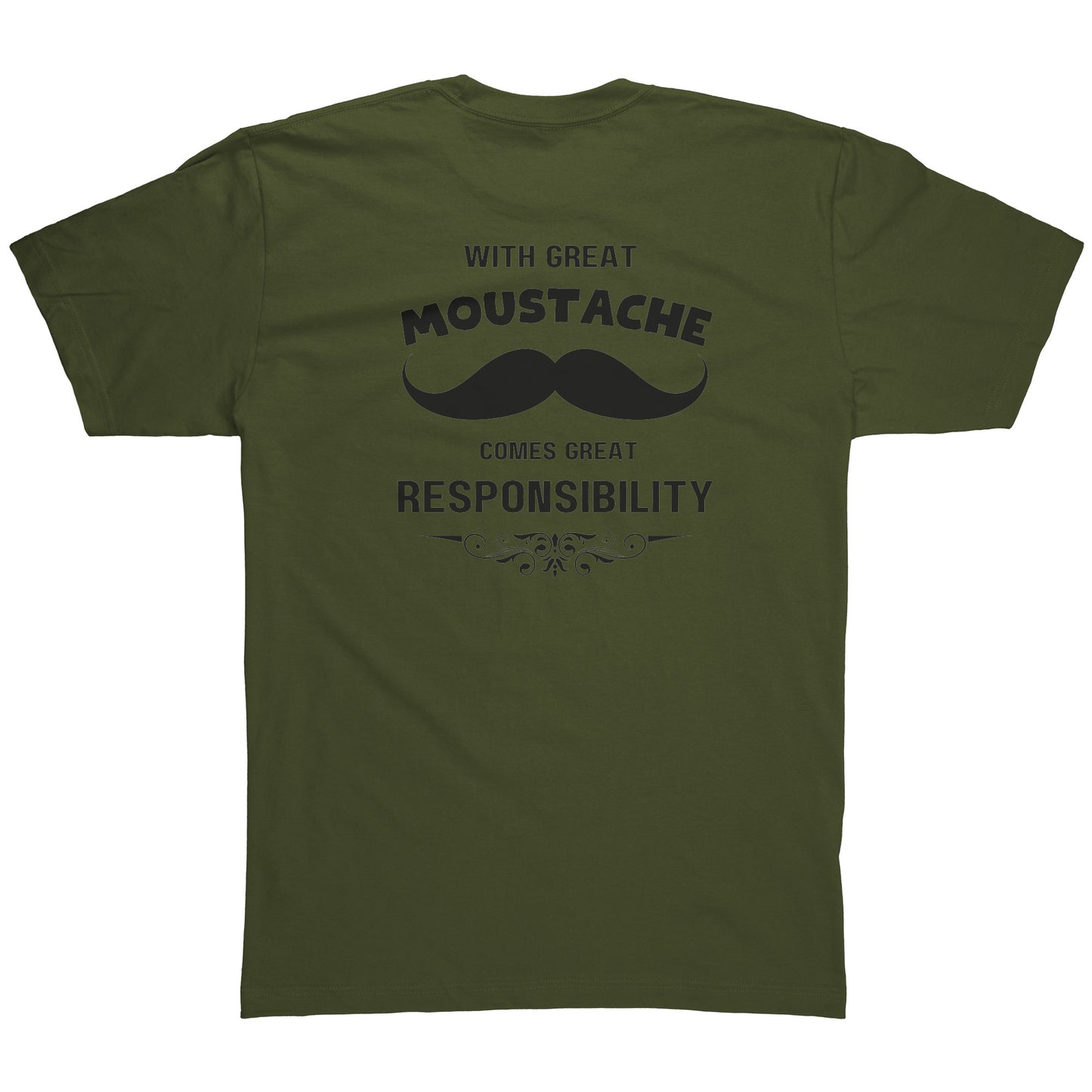 American Apparel Mens Shirt Movember Back print Design 3