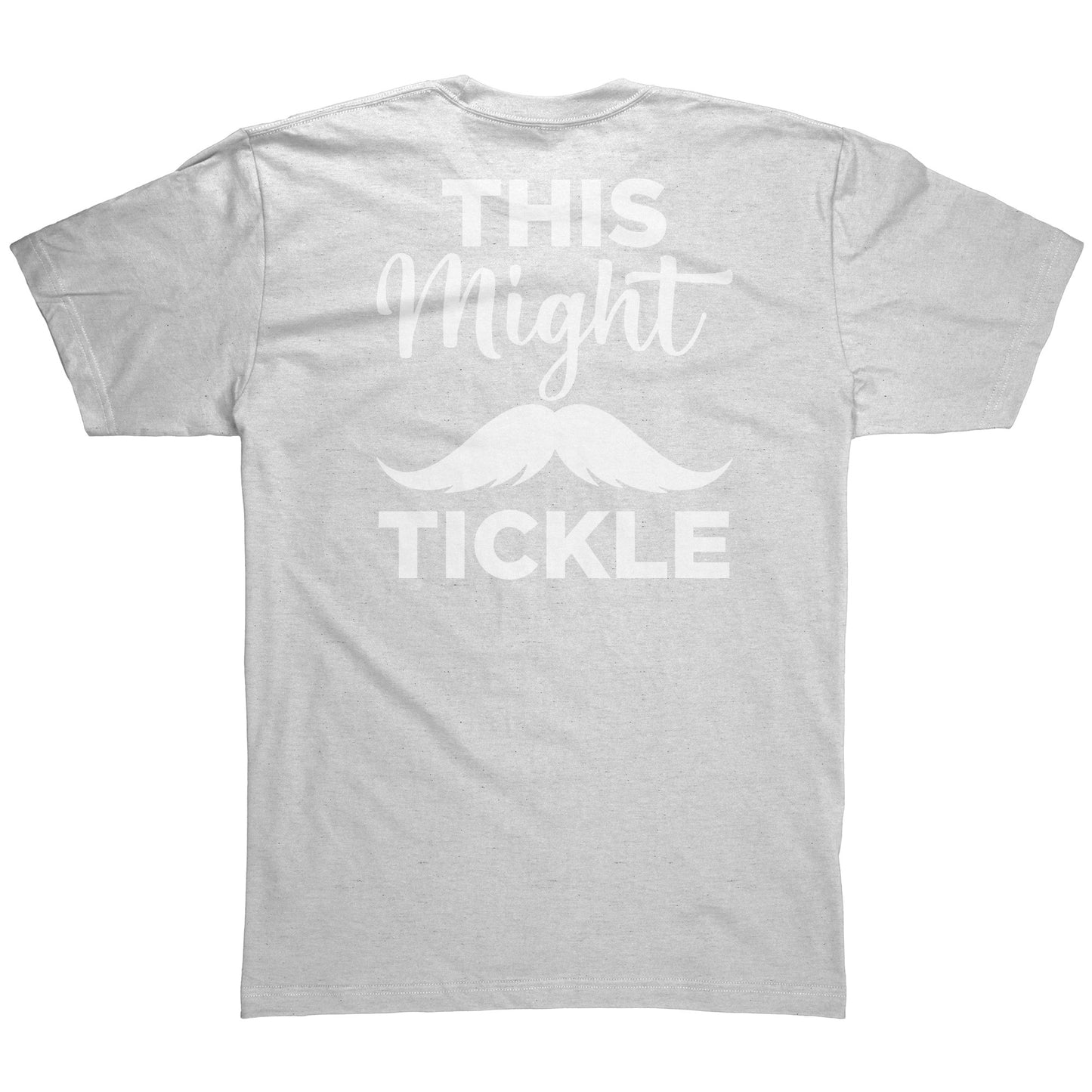 American Apparel Mens Shirt Movember This Might Tickle Back & Front Print