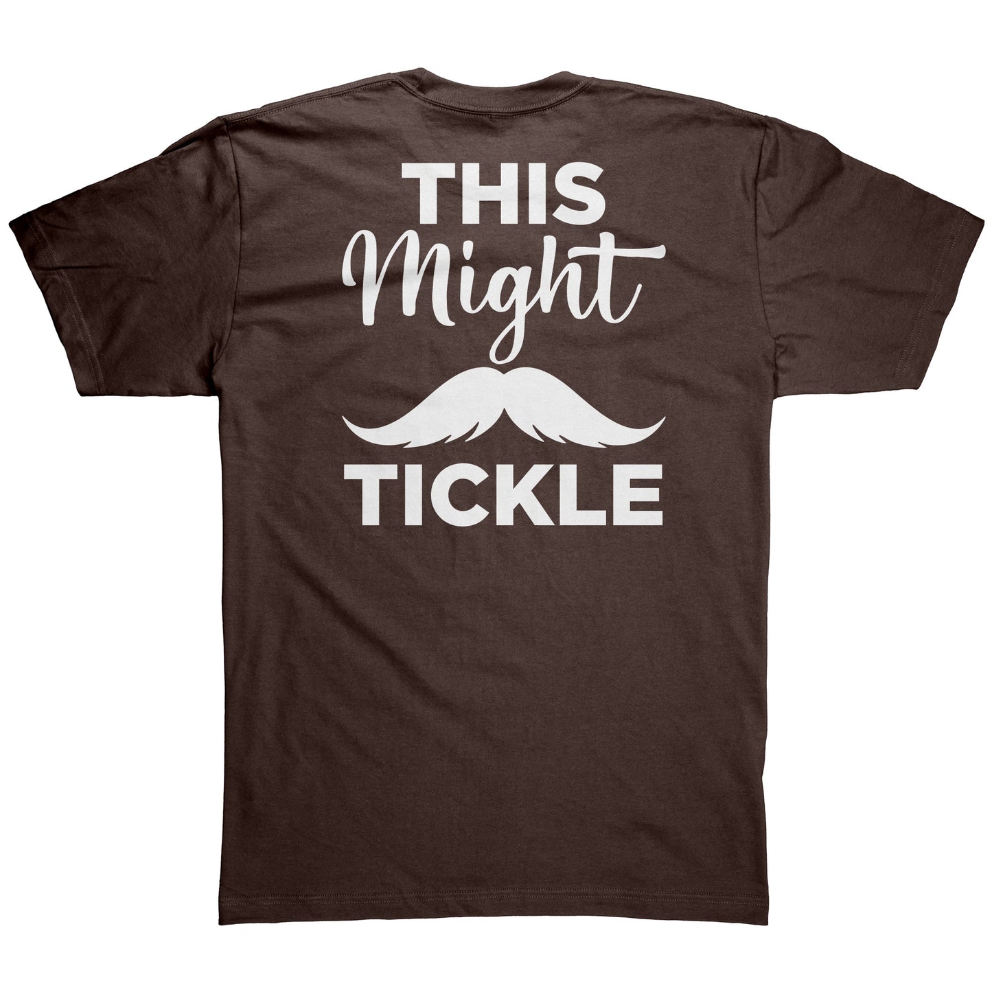 American Apparel Mens Shirt Movember This Might Tickle Back & Front Print