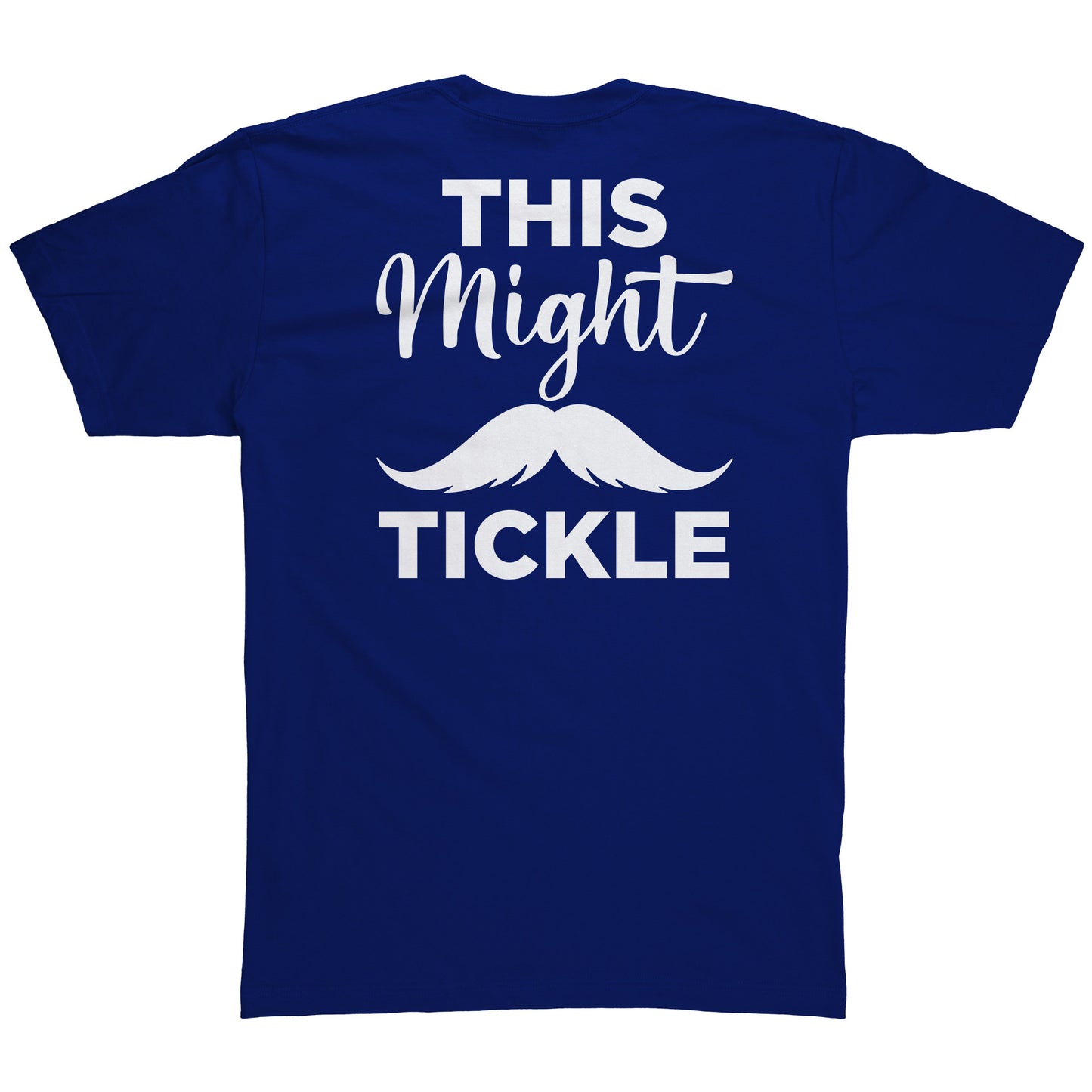 American Apparel Mens Shirt Movember This Might Tickle Back & Front Print