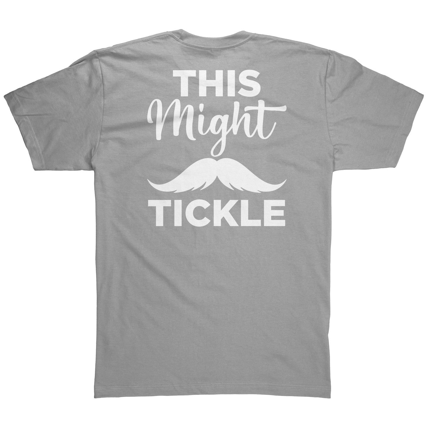 American Apparel Mens Shirt Movember This Might Tickle Back & Front Print