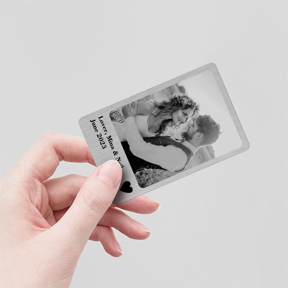 232429273191809029 Love Gifts Photo Wallet Card Polaroid Style Metal Card Personlized Keepsake Gift Wedding photo
