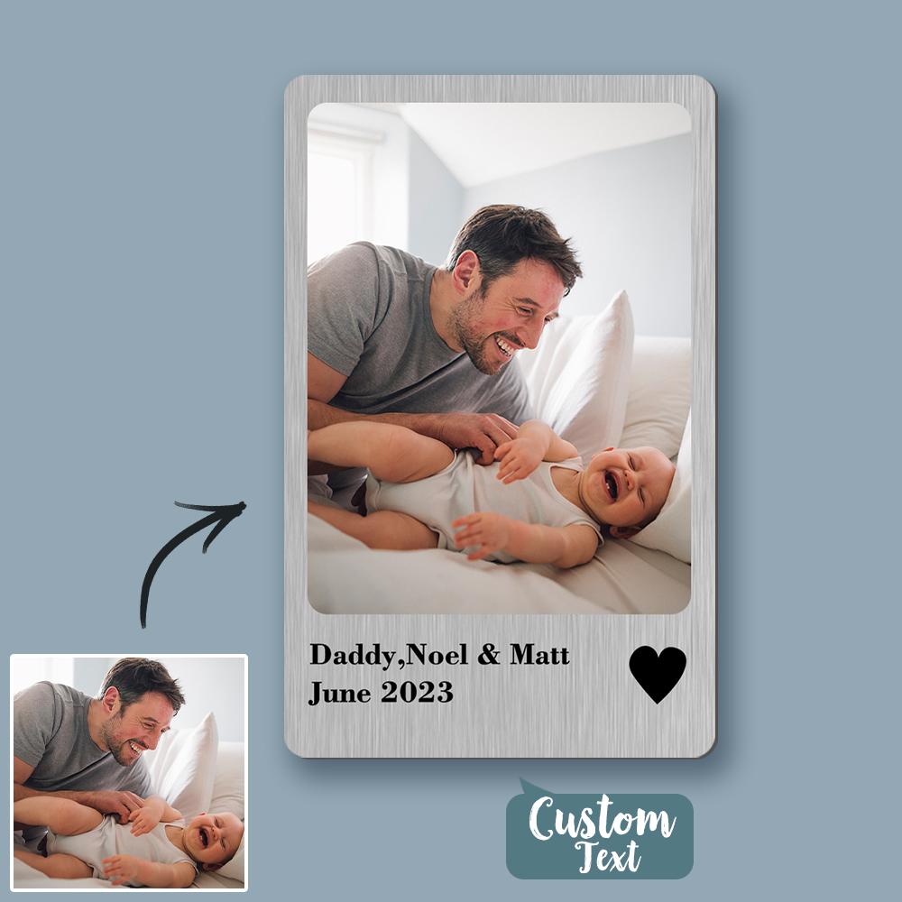 232429273191809034 Love Gifts Photo Wallet Card Polaroid Style Metal Card Personlized Keepsake Gift Colour photo