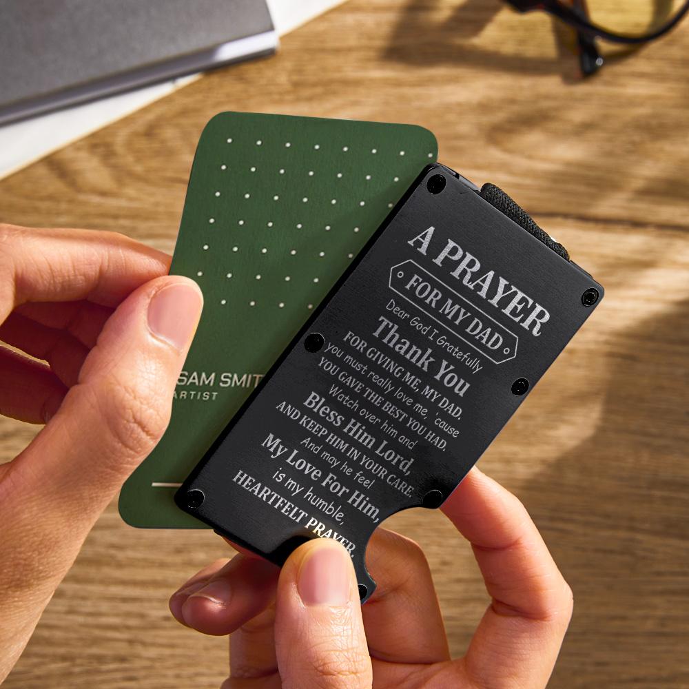 Custom Engraved Wallet Ultra Thin Metal RFID Blocking Card Holder Gifts Emporium Discounts Keywords: Engraved wallet, RFID blocking, metal card holder, personalized gift, ultra thin wallet, custom engraving, slim card case, secure card wallet, minimalist design, sleek money clip, custom card holder, engraved gifts