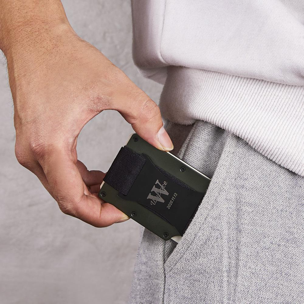 Custom Engraved Wallet Ultra Thin Metal RFID Blocking Card Holder Gifts Emporium Discounts Keywords: Engraved wallet, RFID blocking, metal card holder, personalized gift, ultra thin wallet, custom engraving, slim card case, secure card wallet, minimalist design, sleek money clip, custom card holder, engraved gifts
