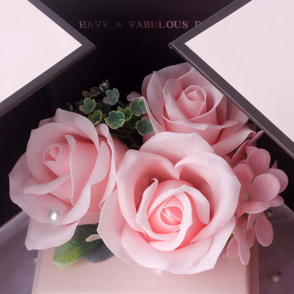 Photo Projection Necklace With Eternal Flower Jewelry Box Gifts for Mum or Your Love One - 2 Colors