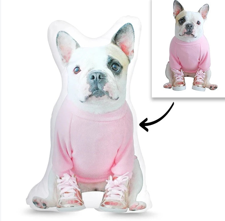 Custom Pet Shaped Portrait Pillow - Dog Pillow, Cat Pillow, Dog Lover, come in 4 Sizes Emporium Discounts