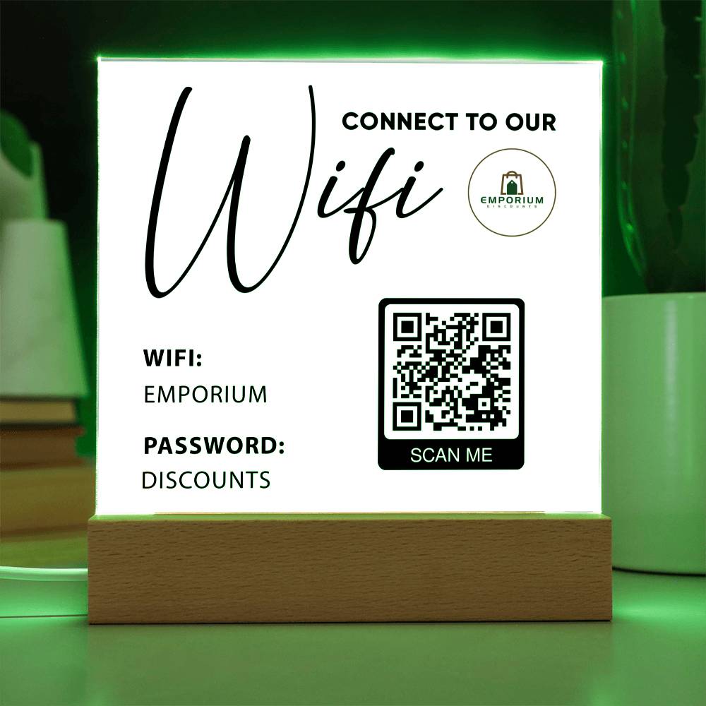 Connect To Our Wifi with Logo