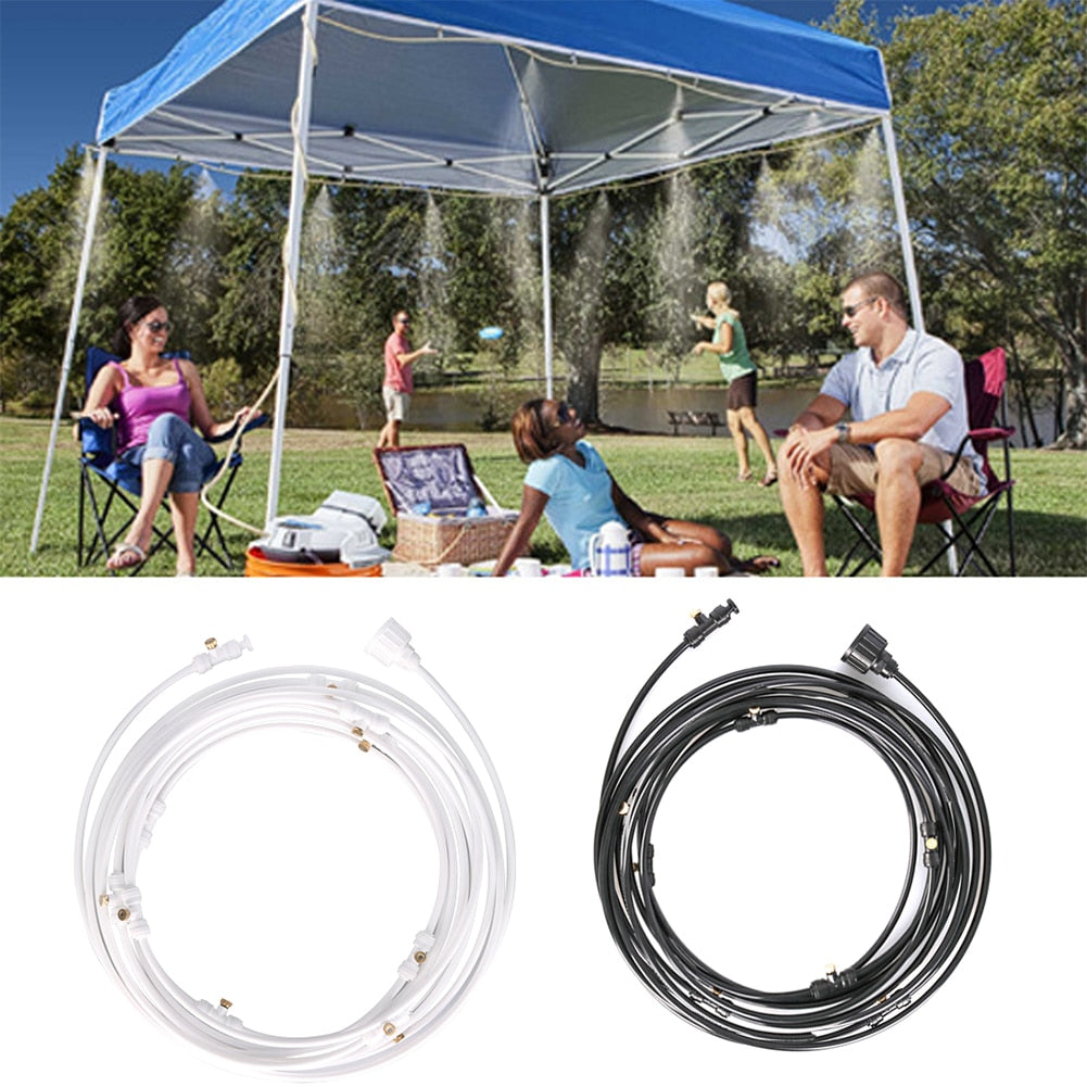 Outdoor Misting Cooling System Kit For Greenhouse Garden Patio Waterring Irrigation Mister Line 6M-18M System Caliber Is 0.4mm