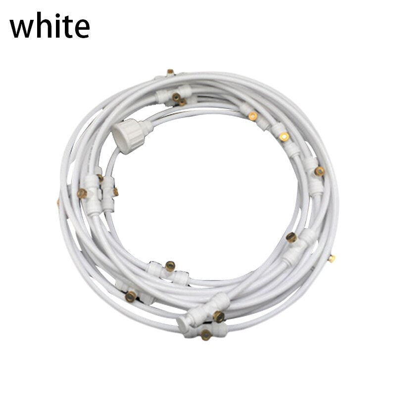Outdoor Misting Cooling System Kit For Greenhouse Garden Patio Waterring Irrigation Mister Line 6M-18M System Caliber Is 0.4mm