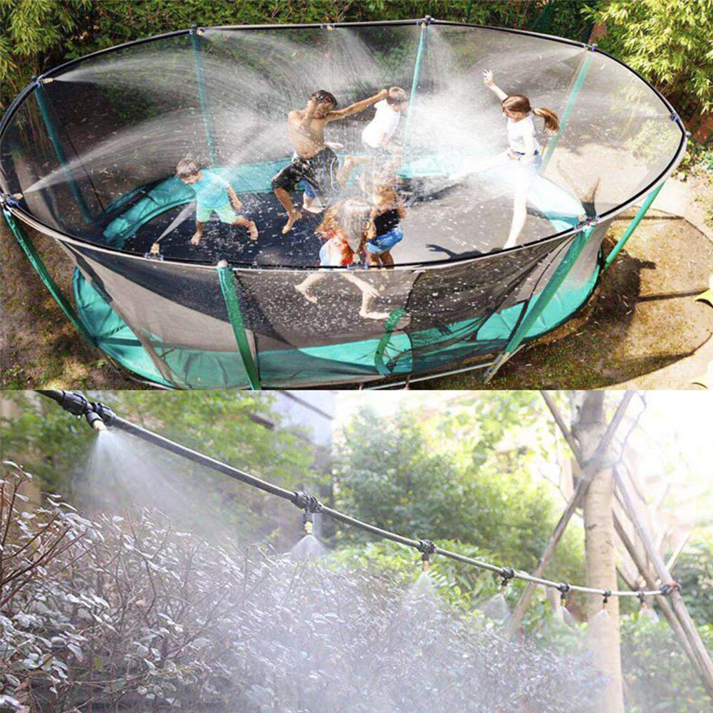 Outdoor Misting Cooling System Kit For Greenhouse Garden Patio Waterring Irrigation Mister Line 6M-18M System Caliber Is 0.4mm