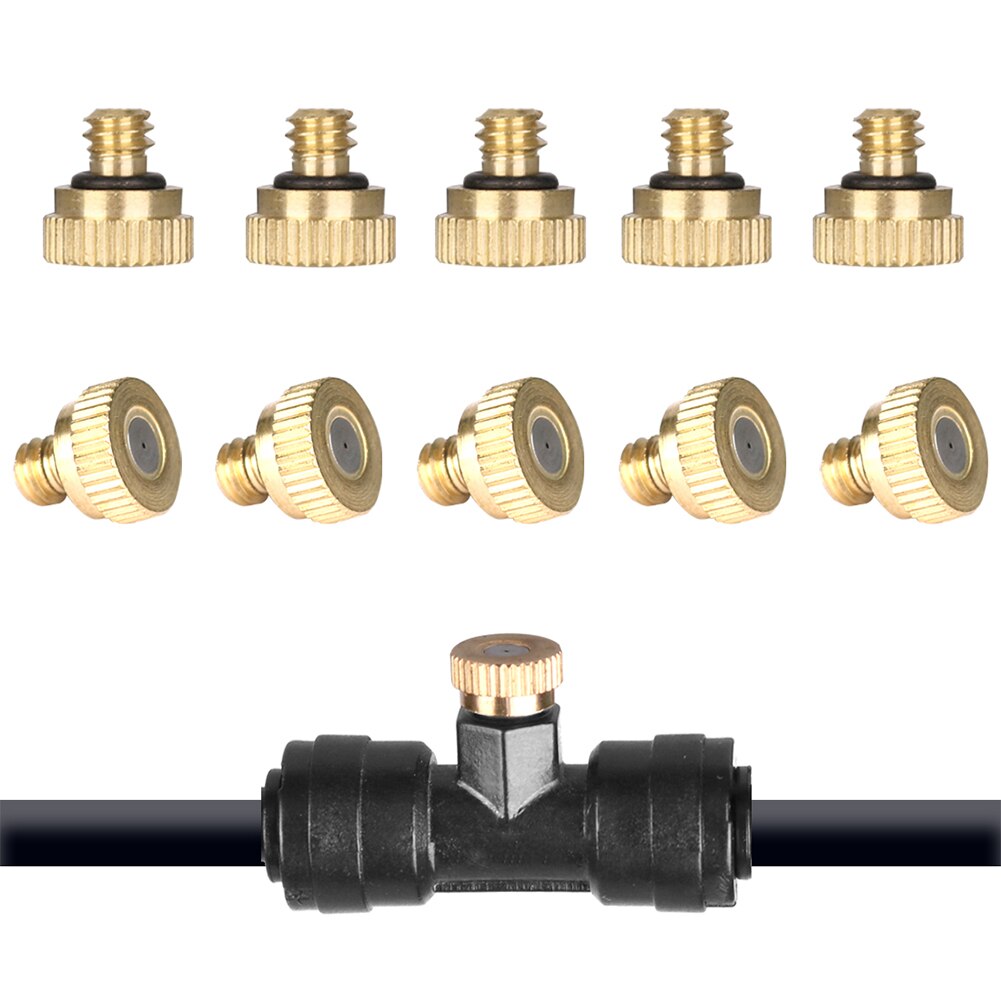 Outdoor Misting Cooling System Kit For Greenhouse Garden Patio Waterring Irrigation Mister Line 6M-18M System Caliber Is 0.4mm