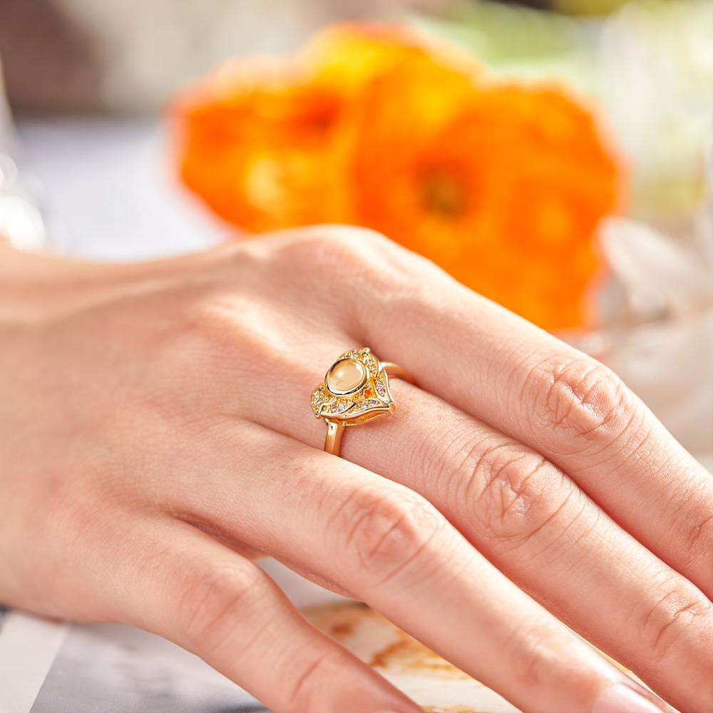 Custom Angel Wing Projection Ring Personalized Photo heart Shaped Ring for Her Emporium Discounts