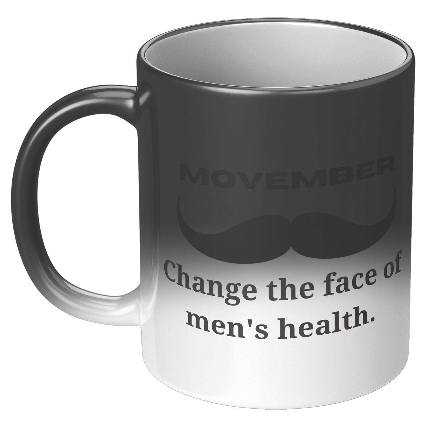 Magic Mug Movember Change The Face Of Men's Health Left-Handed