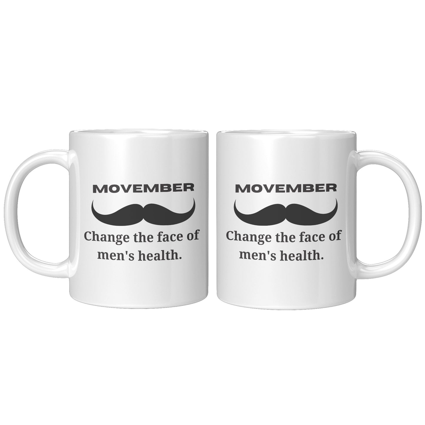 Mug Movember Change The Face Of Men's Health Both Side