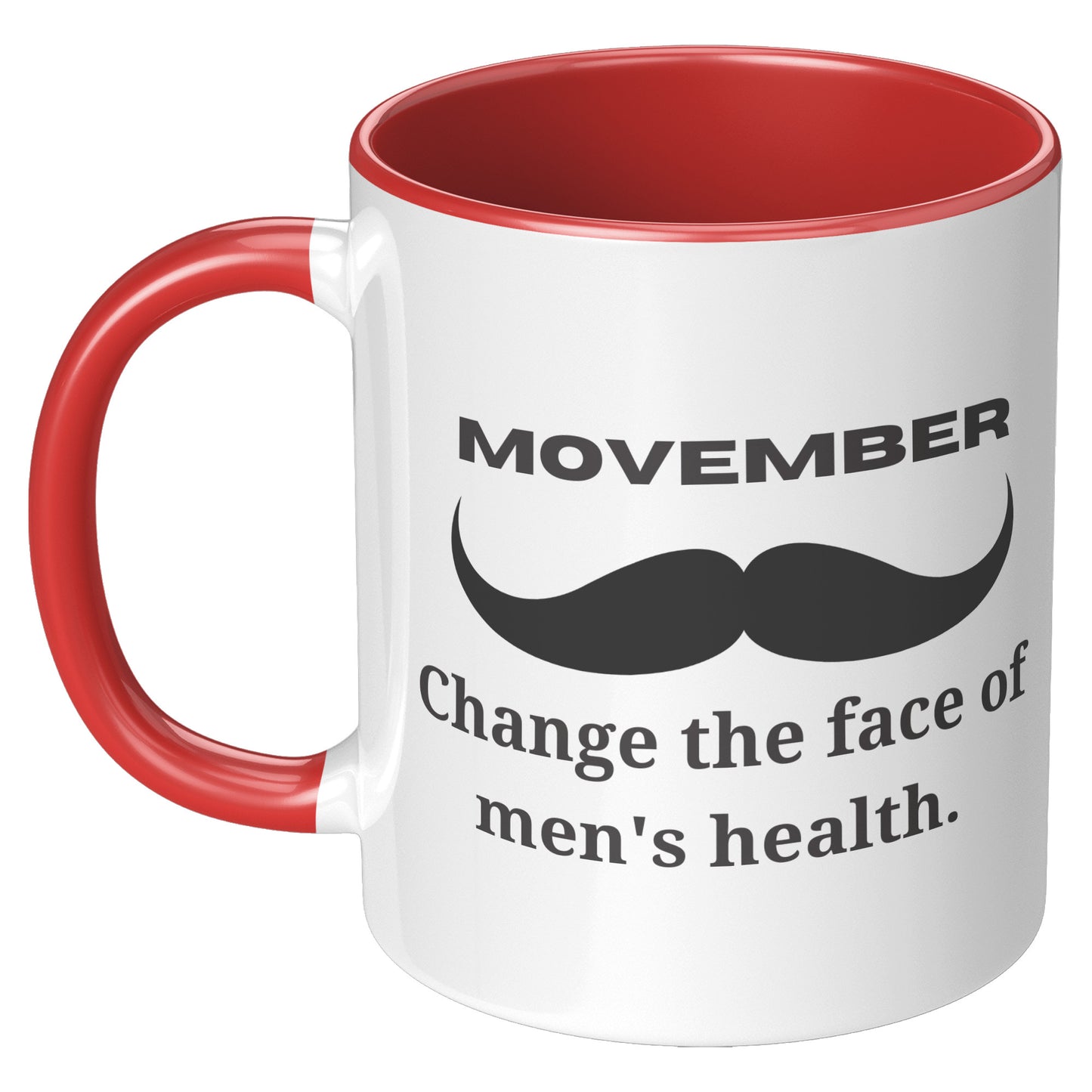 Mug Movember Change The Face Of Men's Health Left-Handed