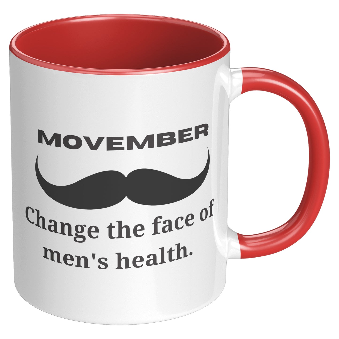 Mug Movember Change The Face Of Men's Health Right-Handed