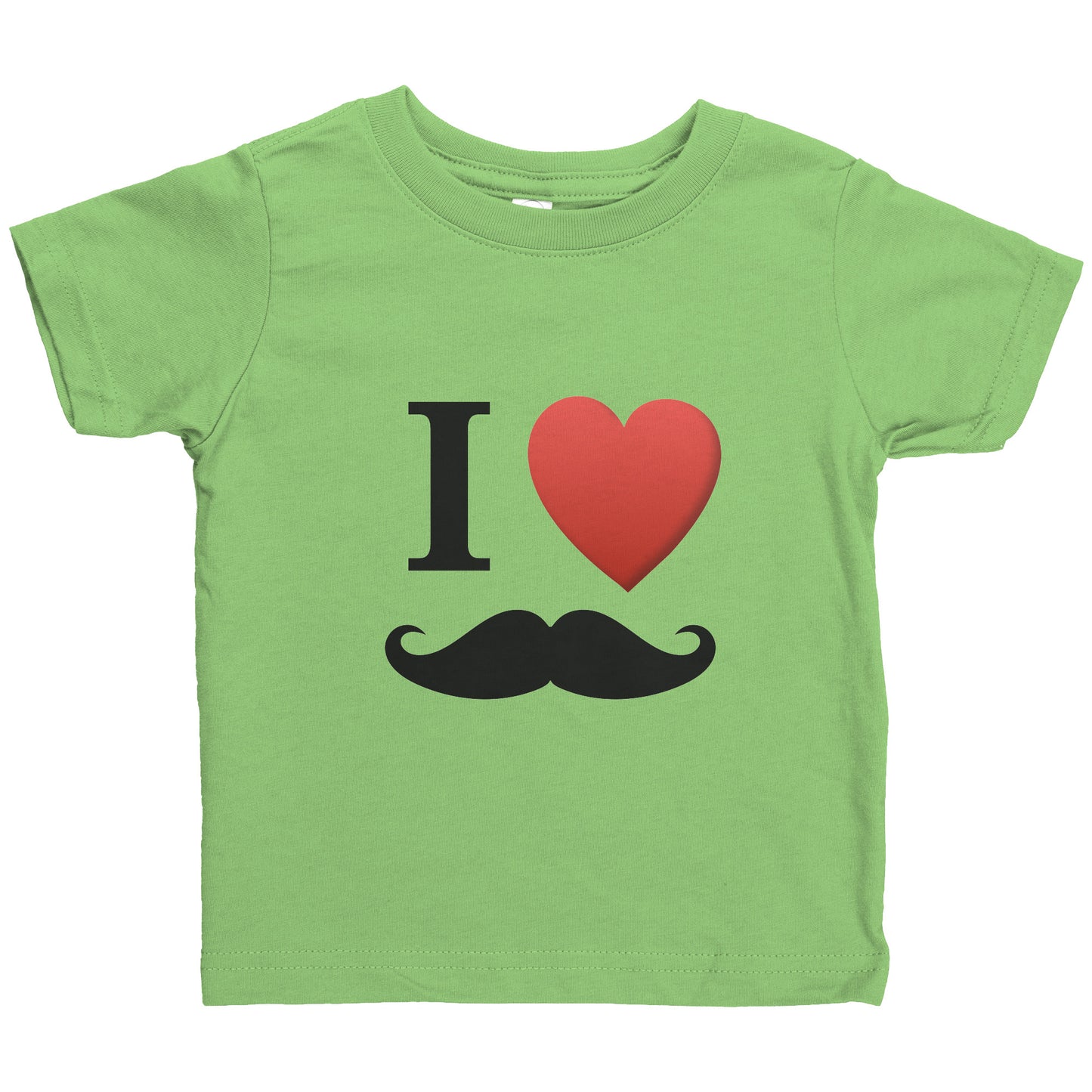 Rabbit Skins Infant Shirt Movember I Love Moustache