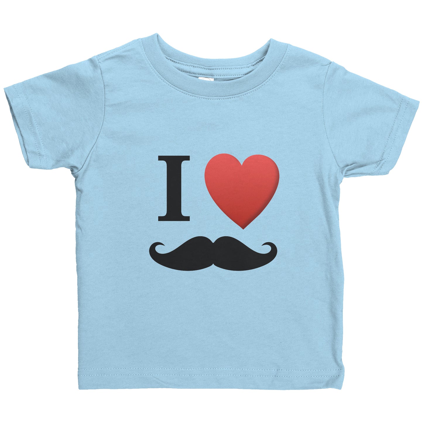 Rabbit Skins Infant Shirt Movember I Love Moustache