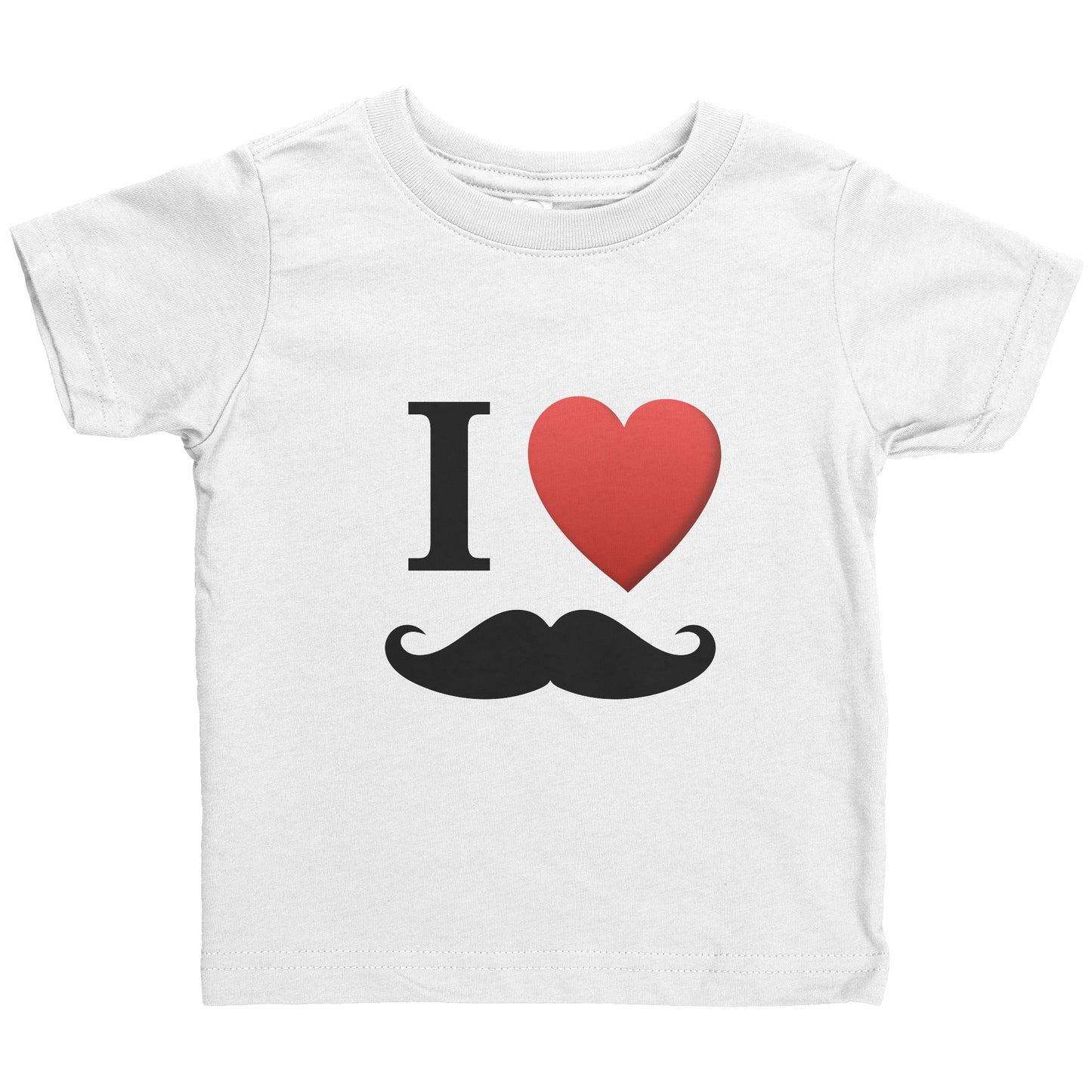 Rabbit Skins Infant Shirt Movember I Love Moustache